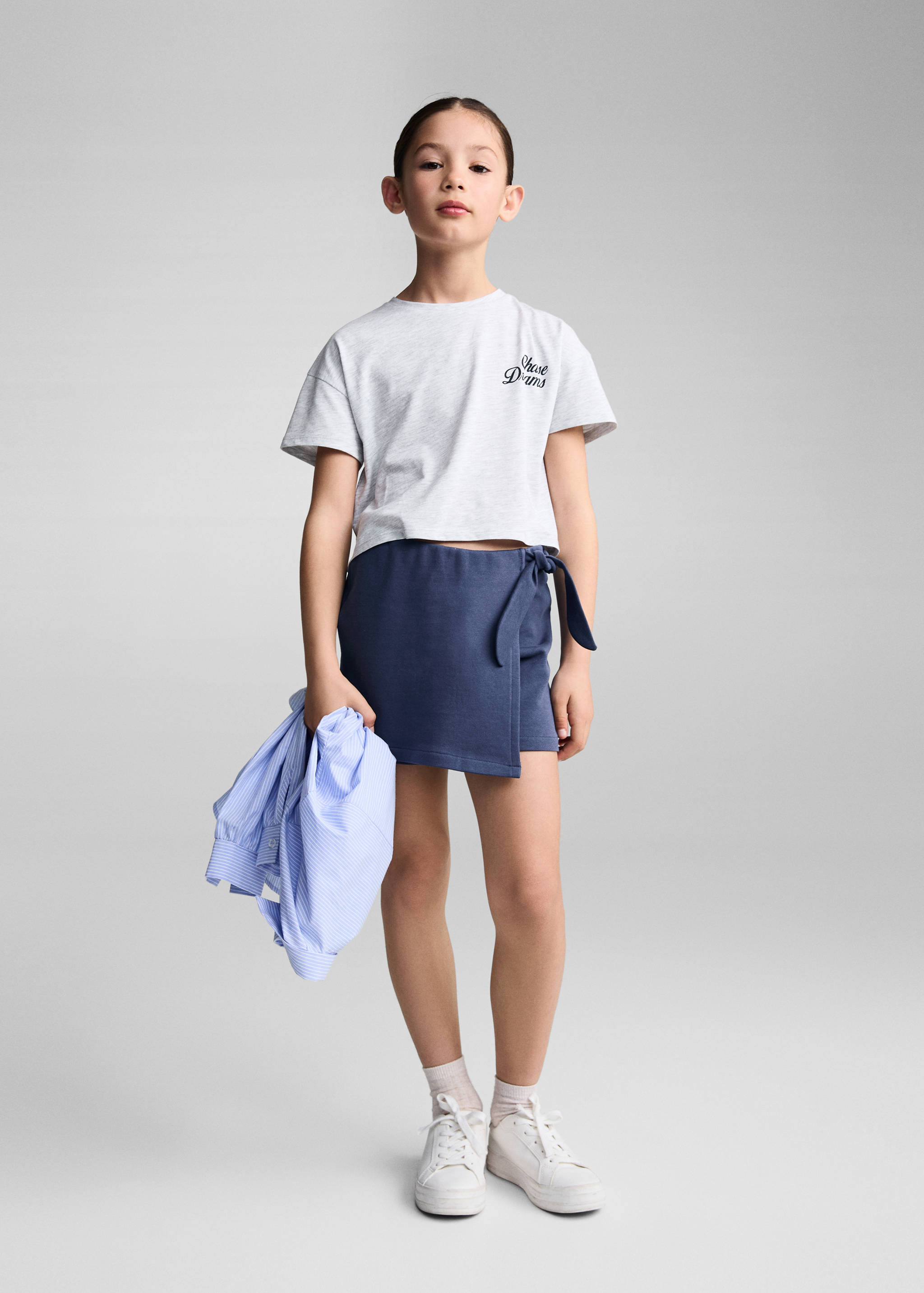 T-shirt crop message - Plan général