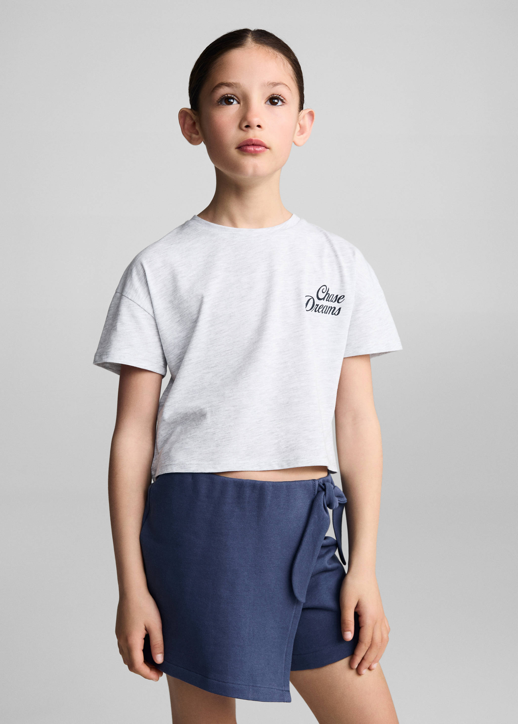 T-shirt crop message - Plan moyen