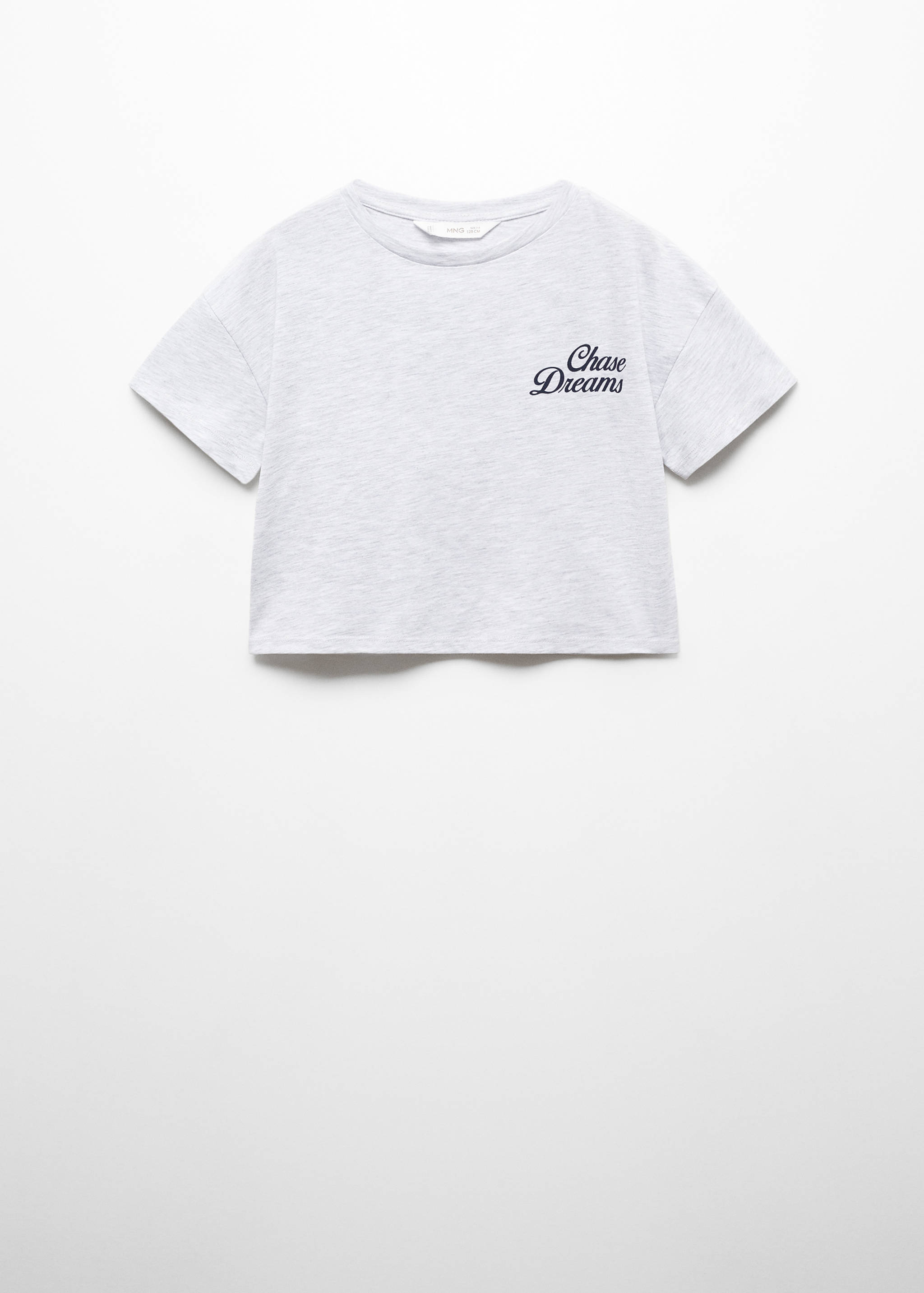 T-shirt crop message - Article sans modèle