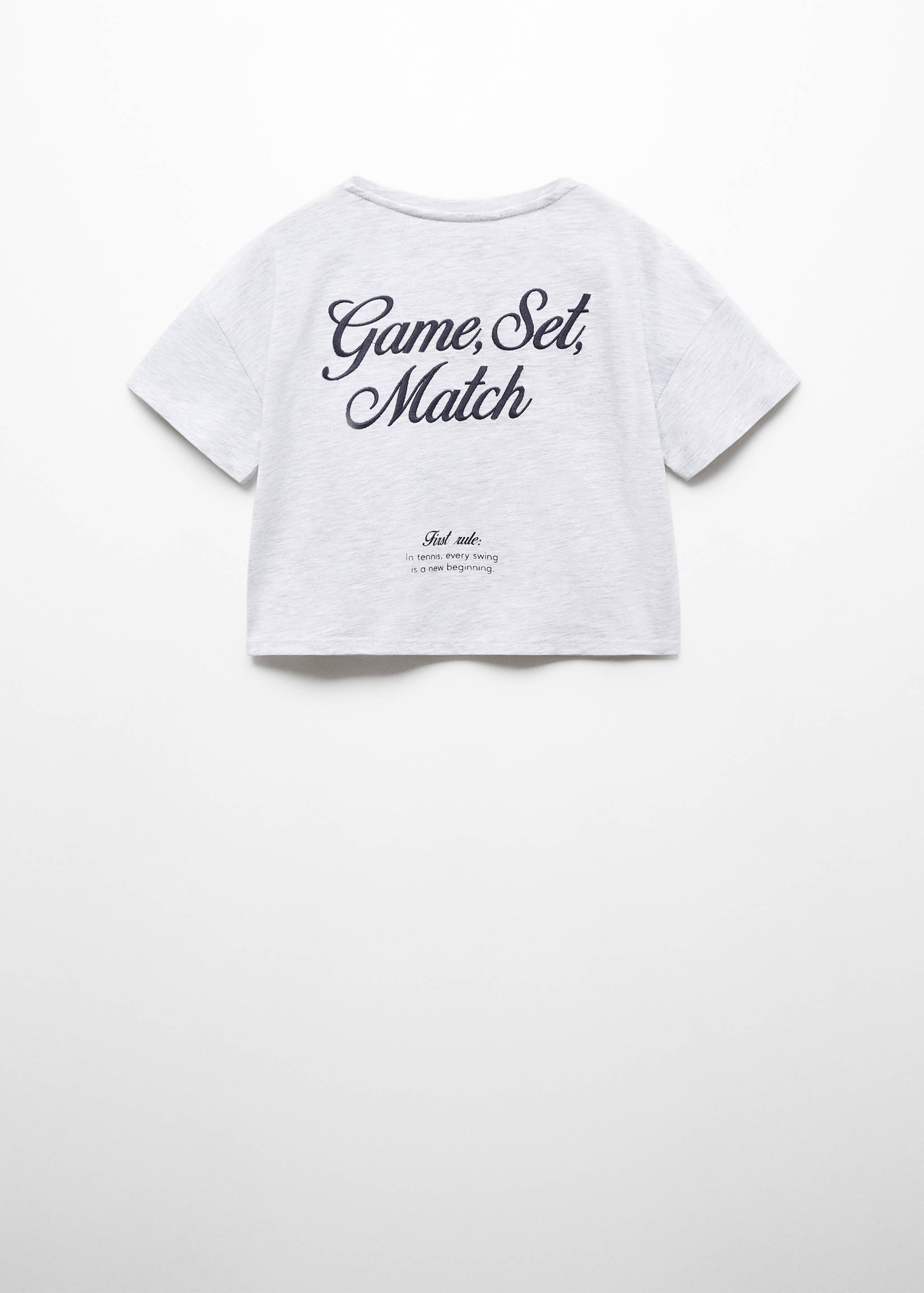 T-shirt crop message - Verso de l’article