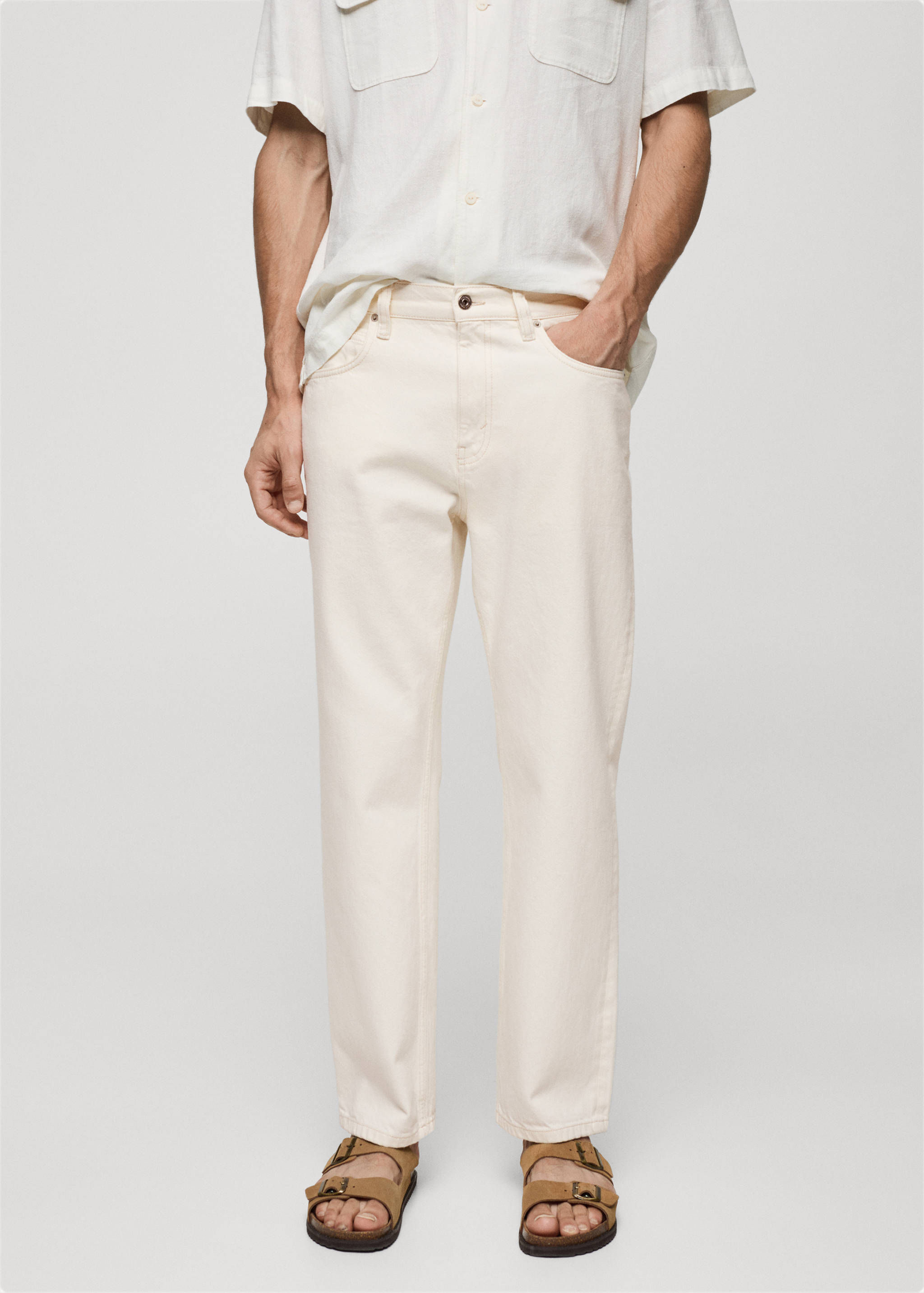 Jean coton relaxed-fit - Plan moyen