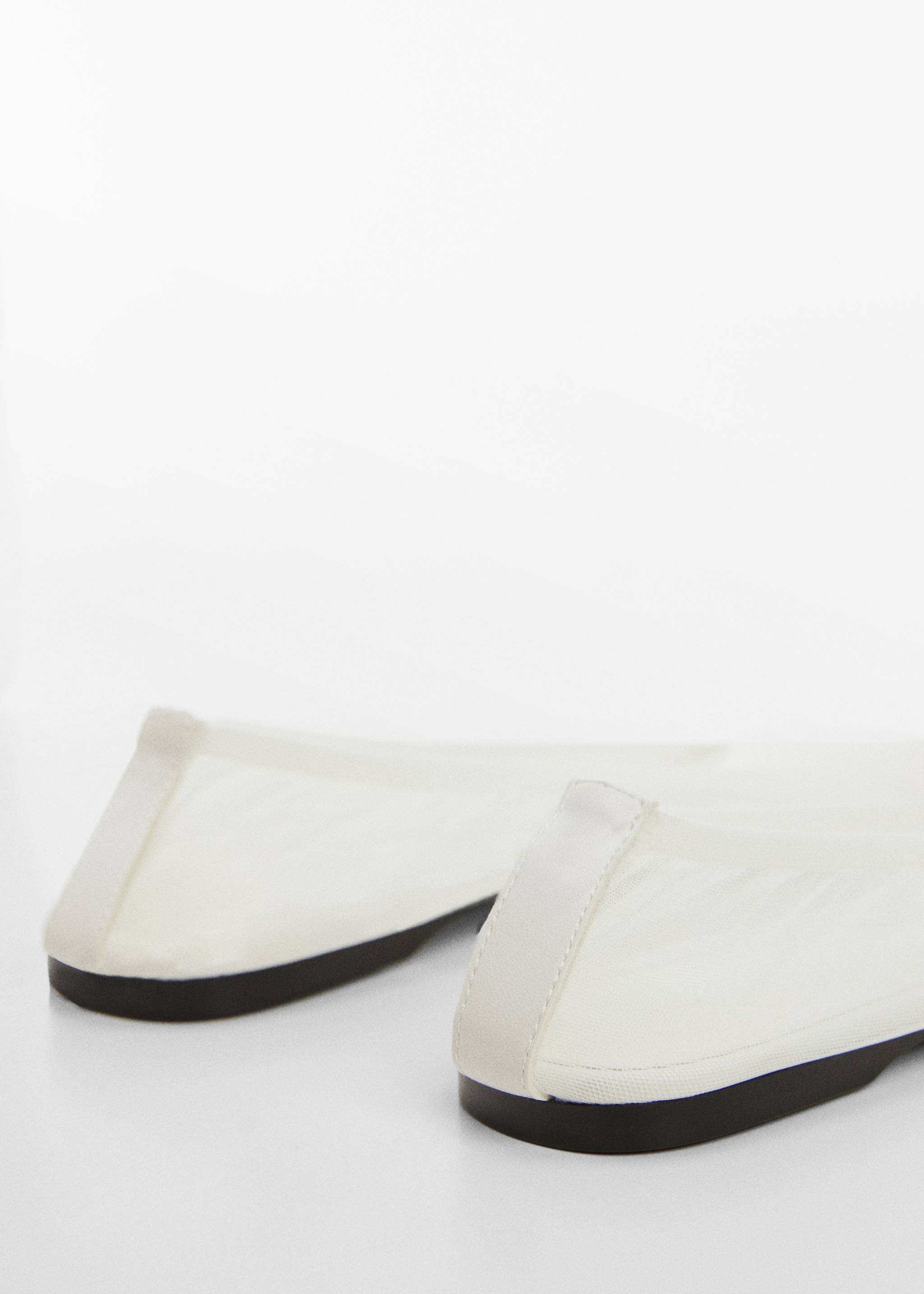 Semi-transparent mesh ballet flats - Details of the article 1