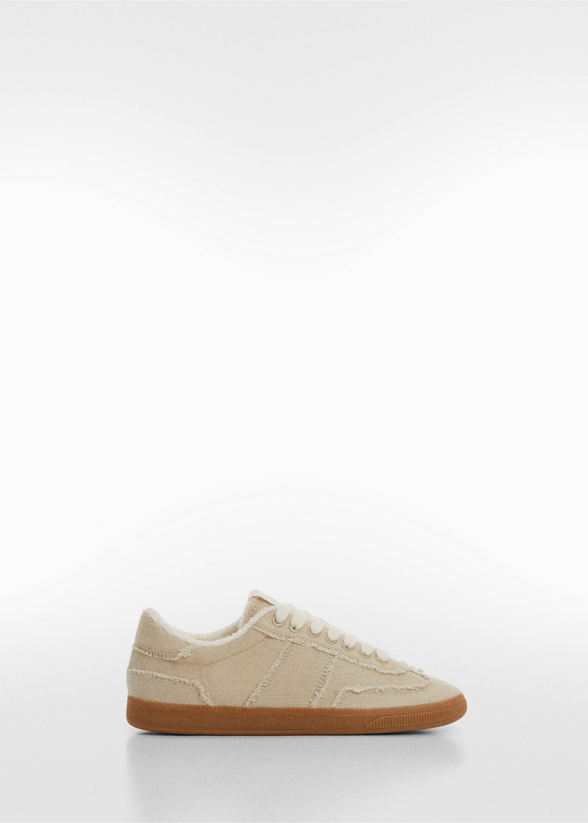 Trainers with frayed details - Article without model, Beige. Ref: 67097689-00.