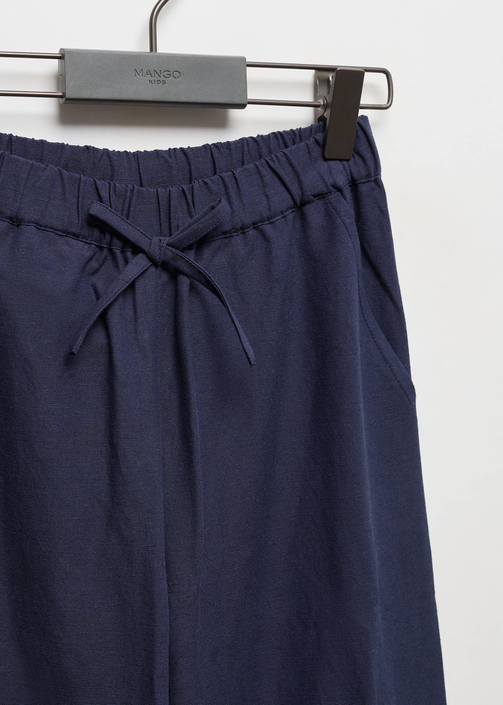 Wide leg linen trousers - Details of the article 8