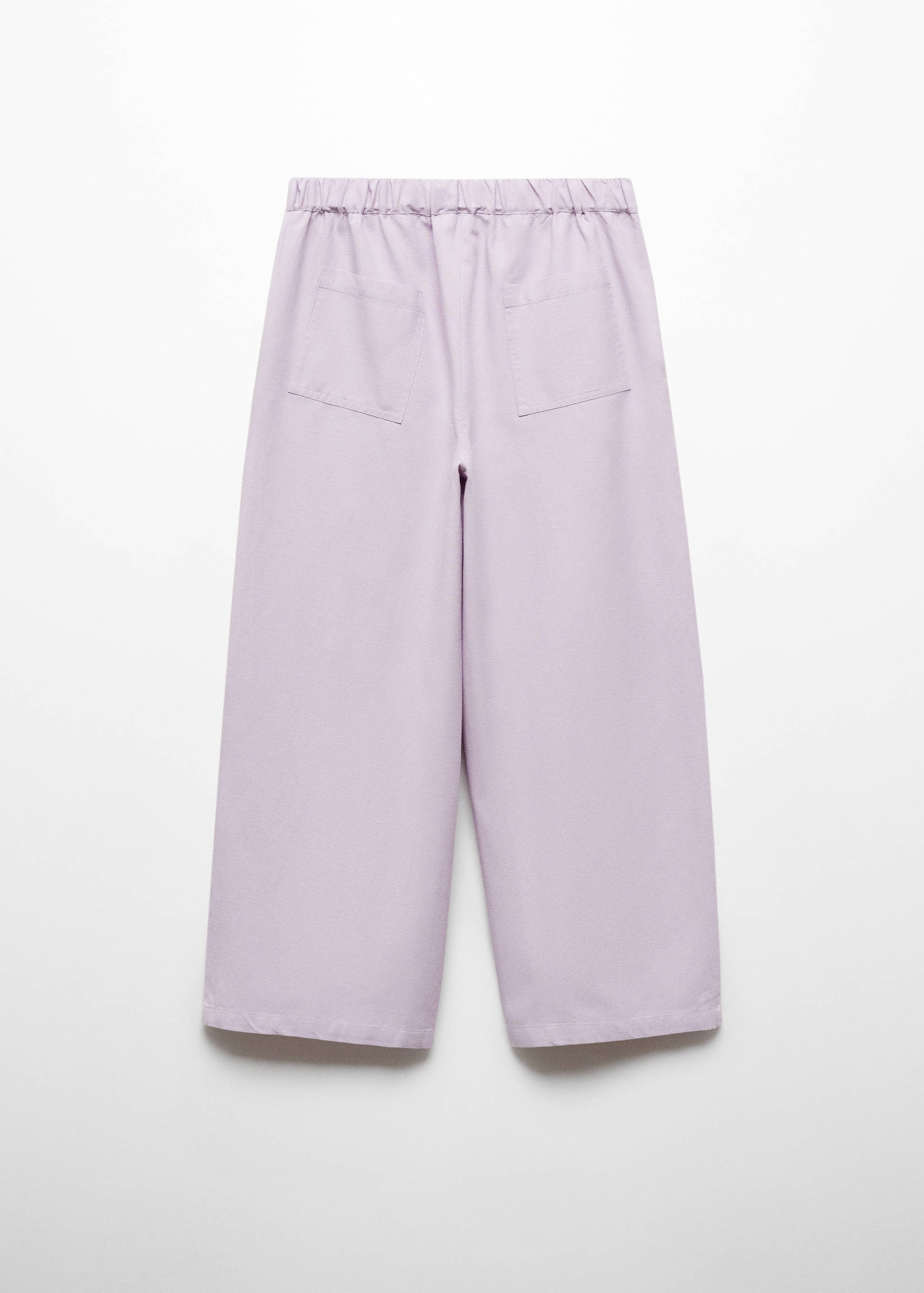 Wide leg linen trousers - Reverse of the article