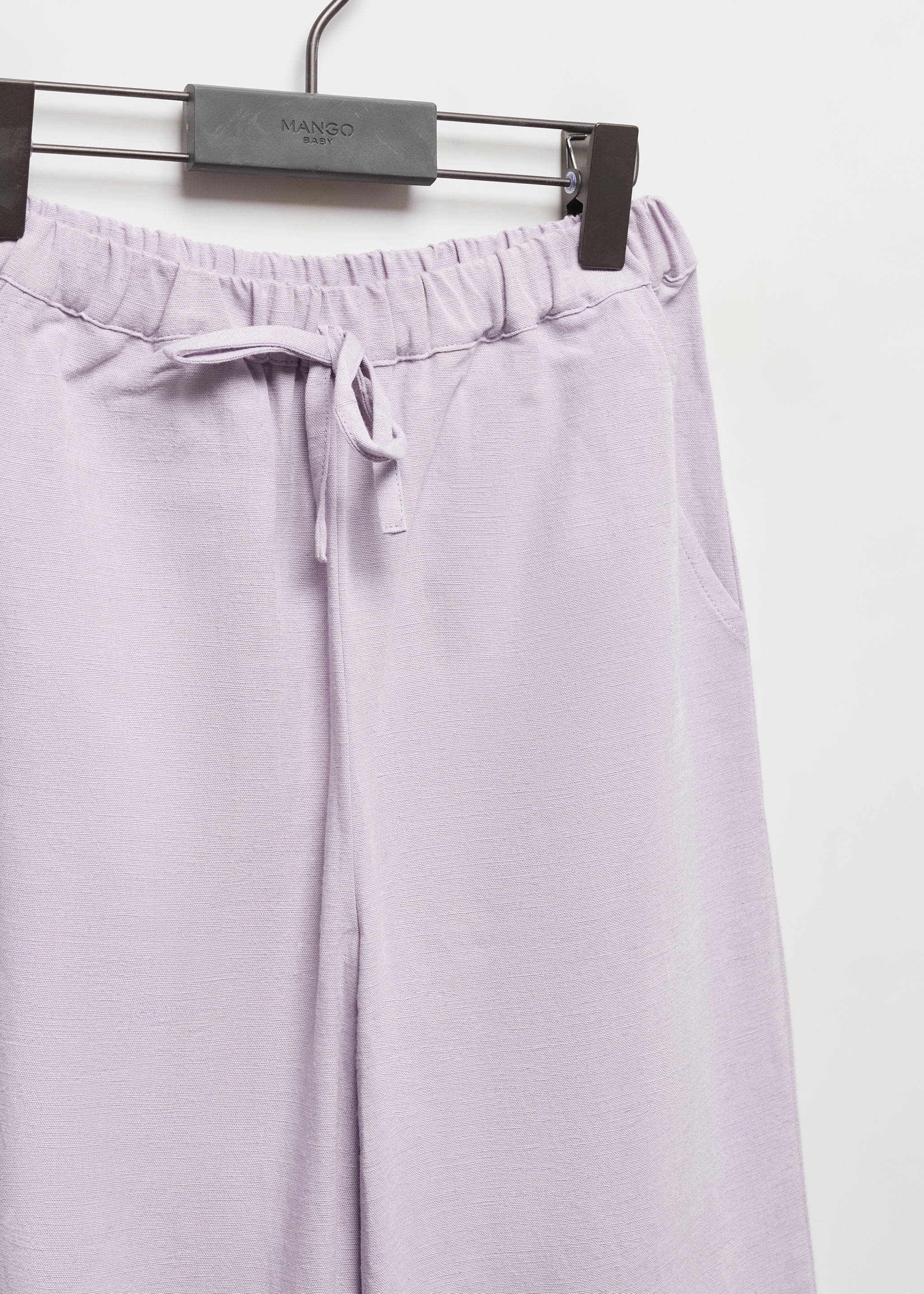 Wide leg linen trousers - Details of the article 8