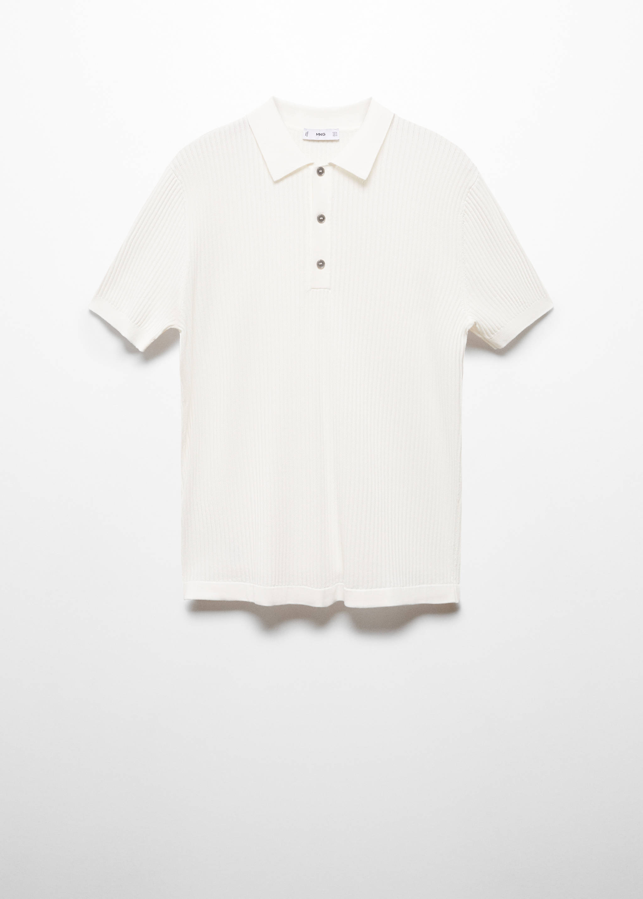Knit cotton polo shirt - Article without model