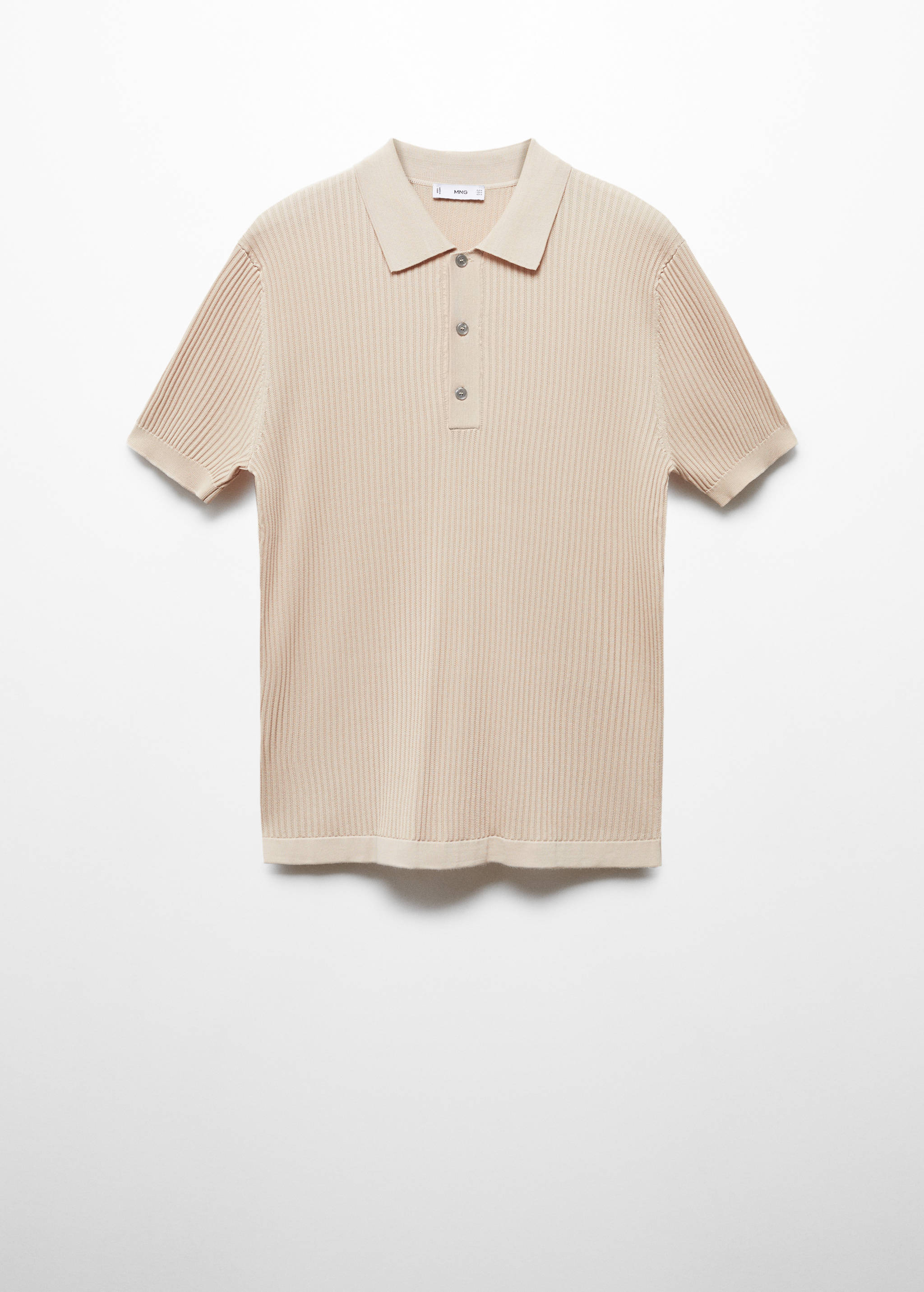 Knit cotton polo shirt - Article without model