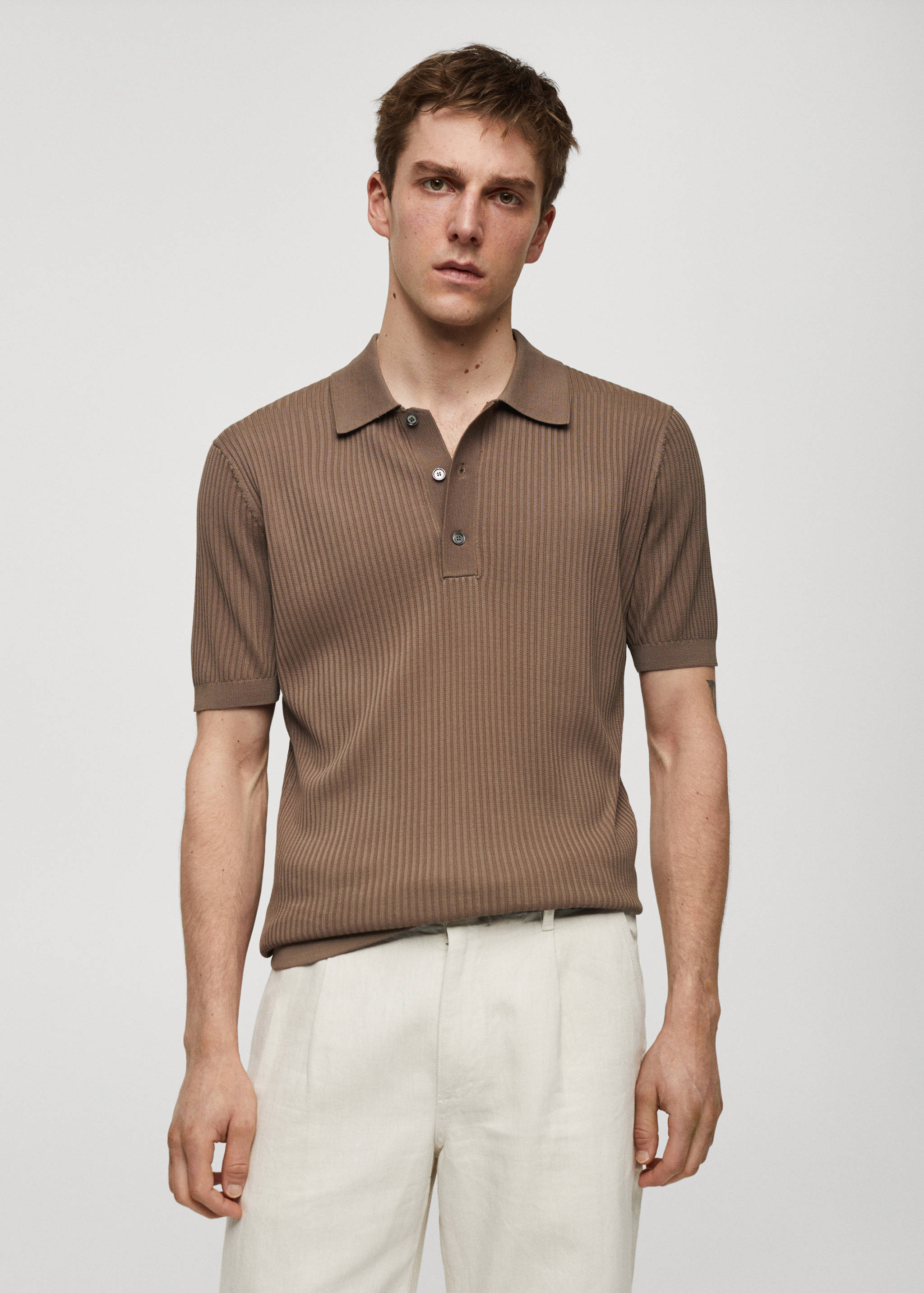 Polo maille coton - Plan moyen