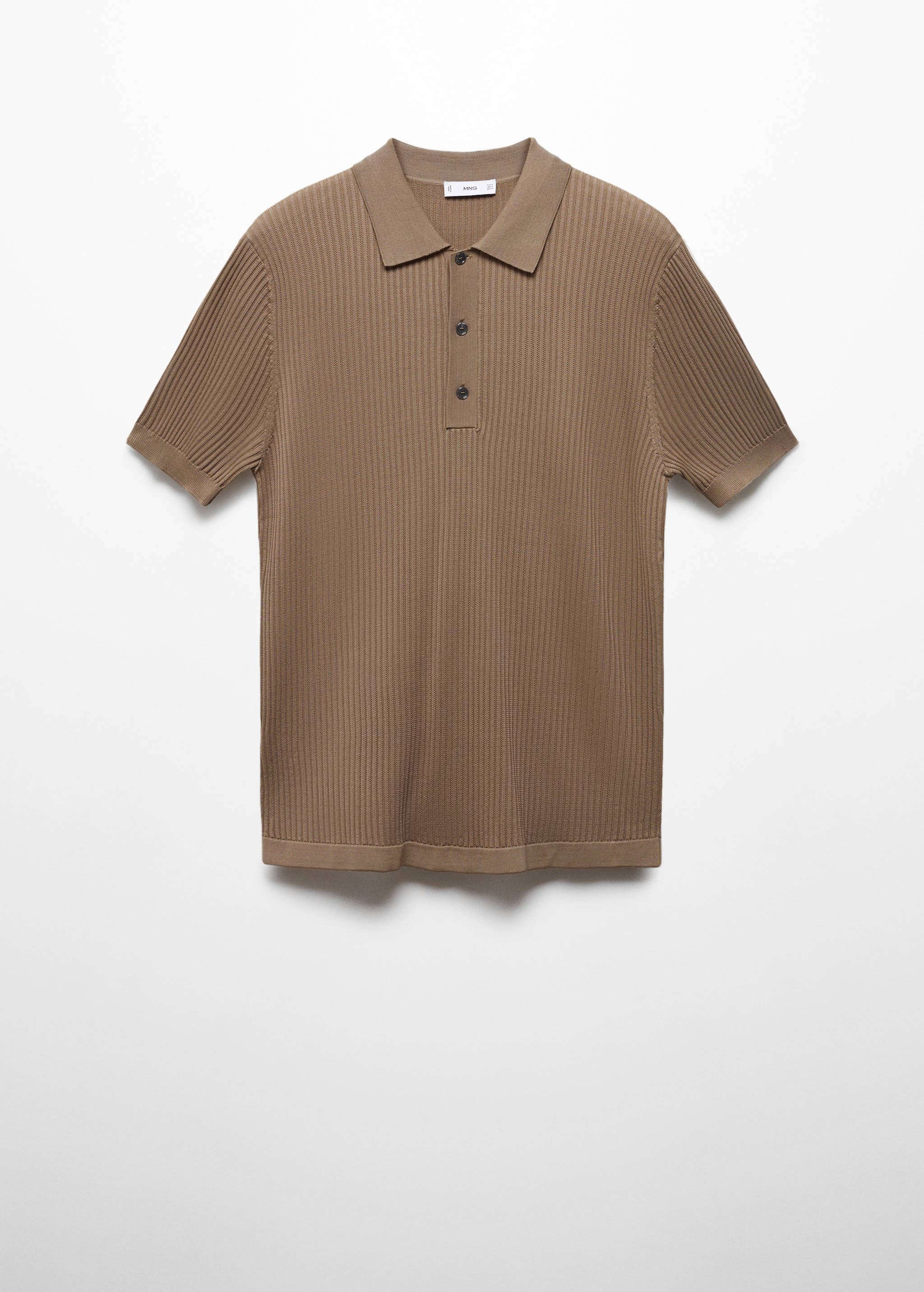 Knit cotton polo shirt - Article without model
