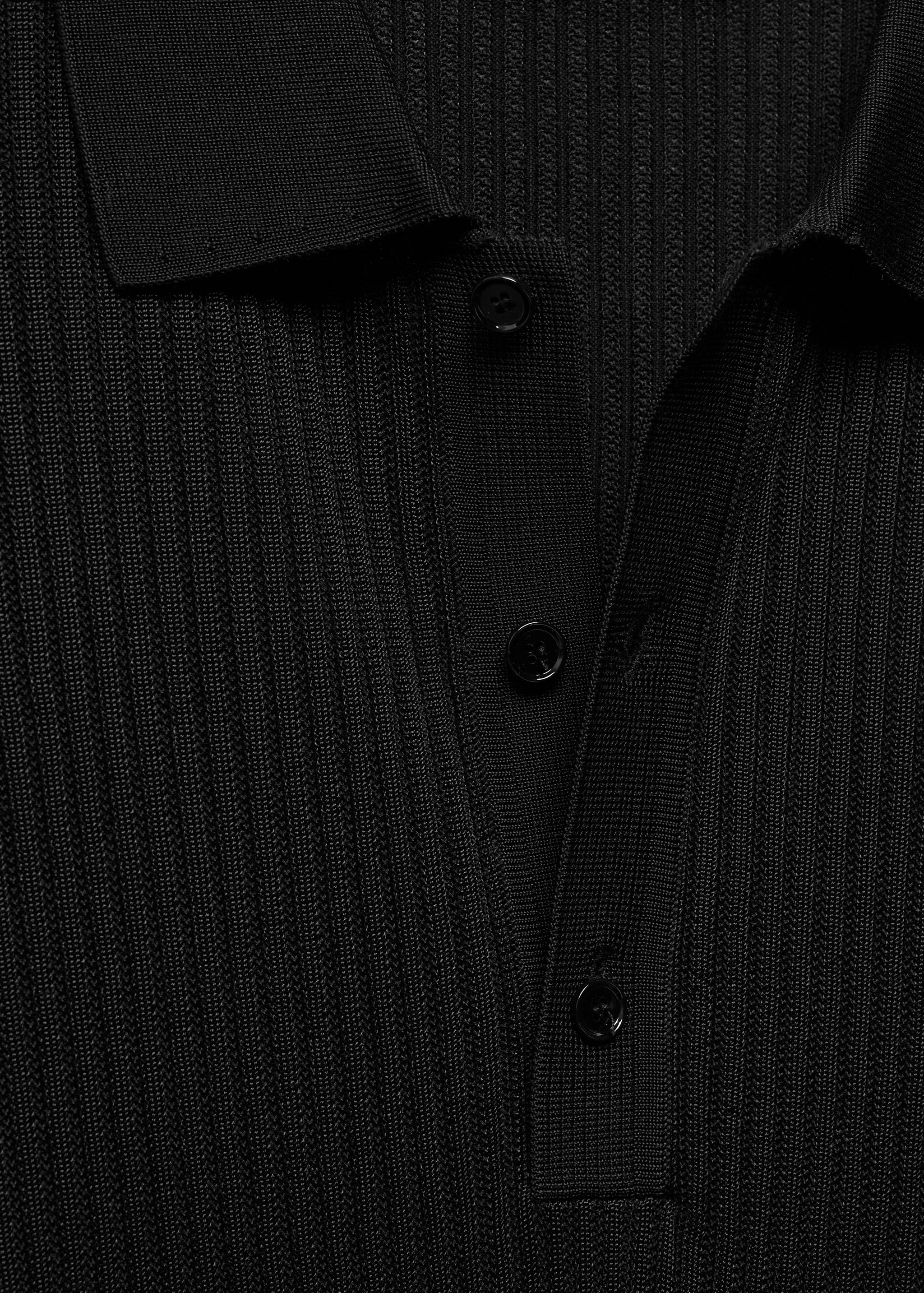 Knit cotton polo shirt - Details of the article 8