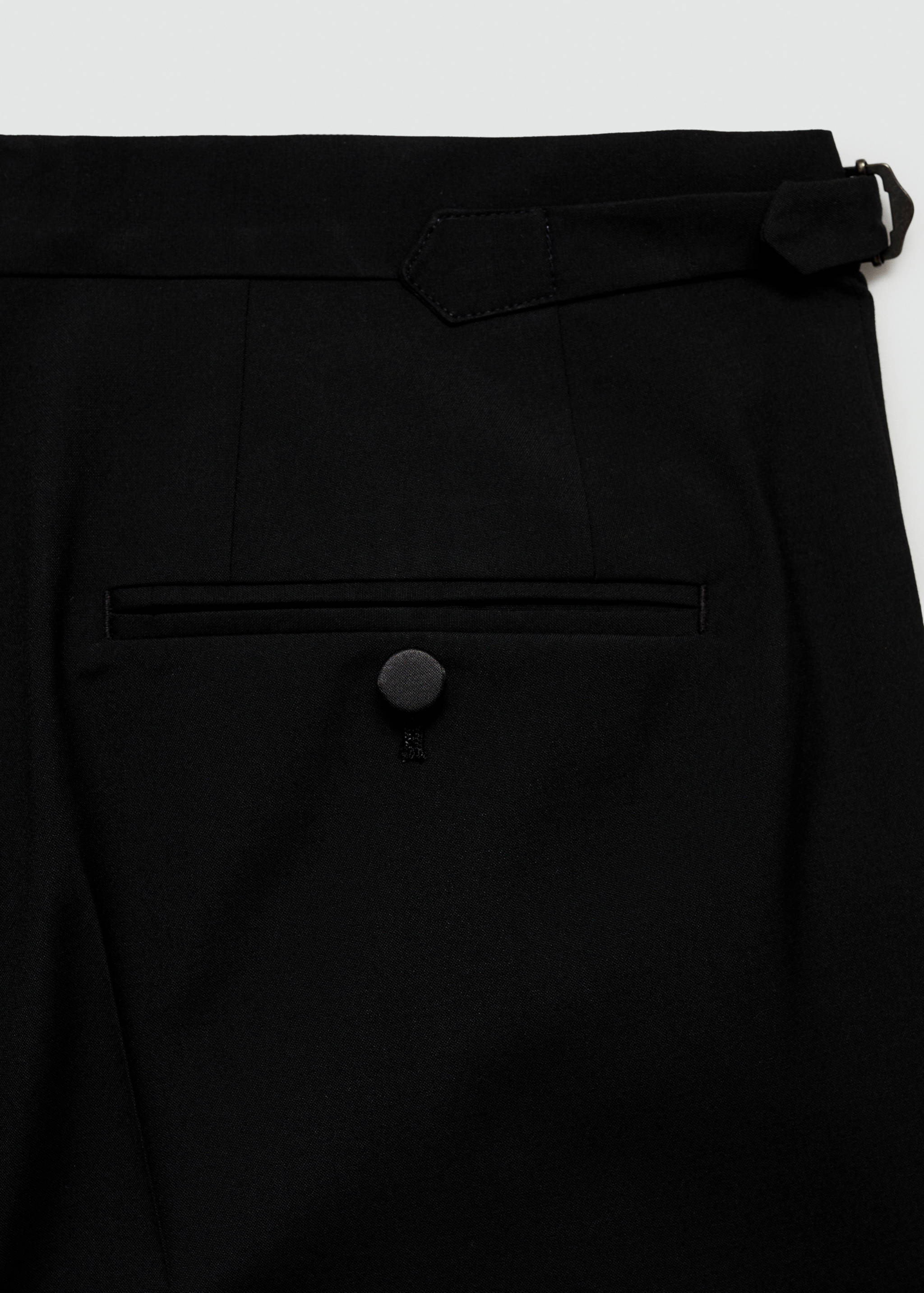Slim-fit stretch suit trousers - Details of the article 8