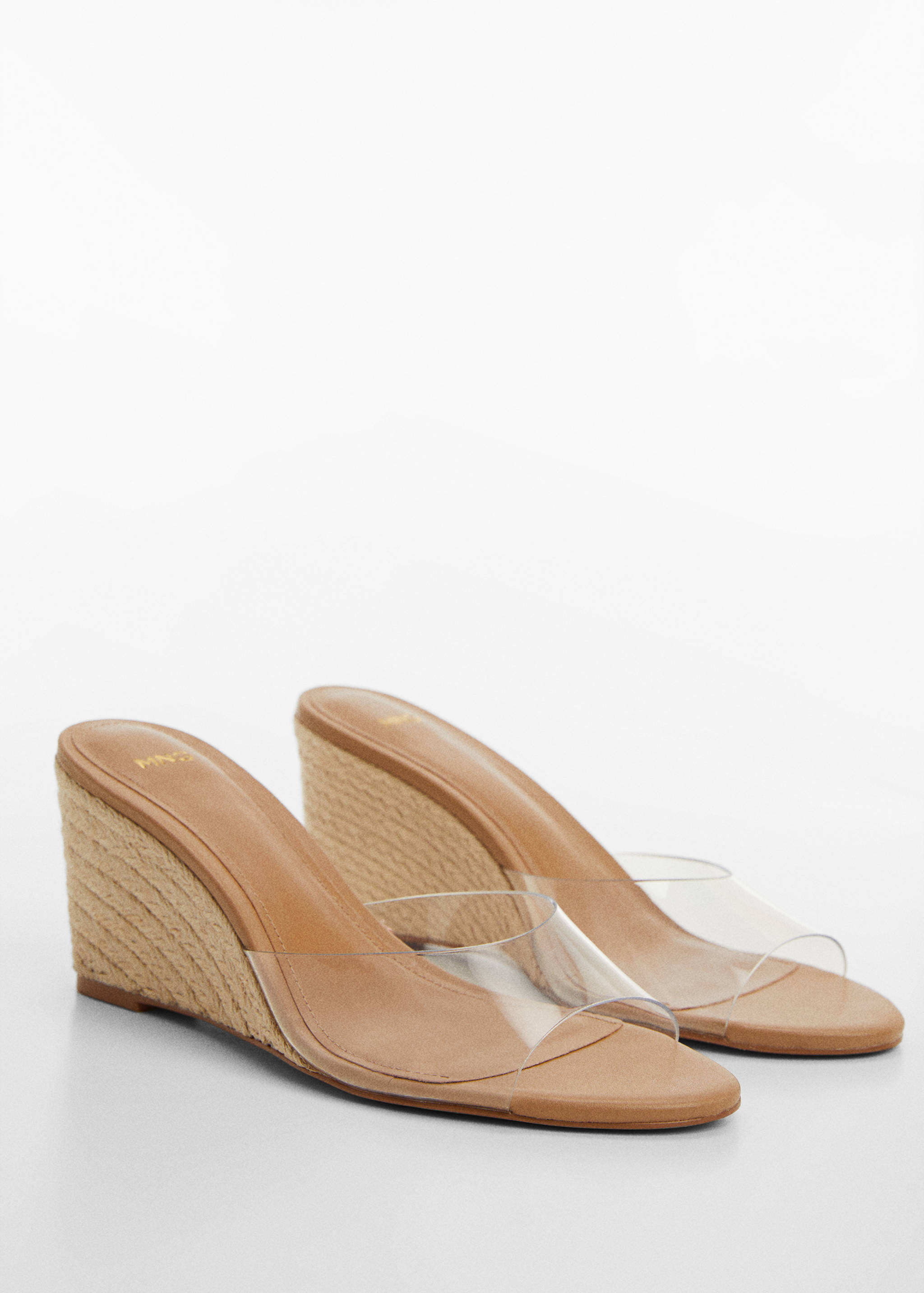 Vinyl wedge sandals - Medium plane