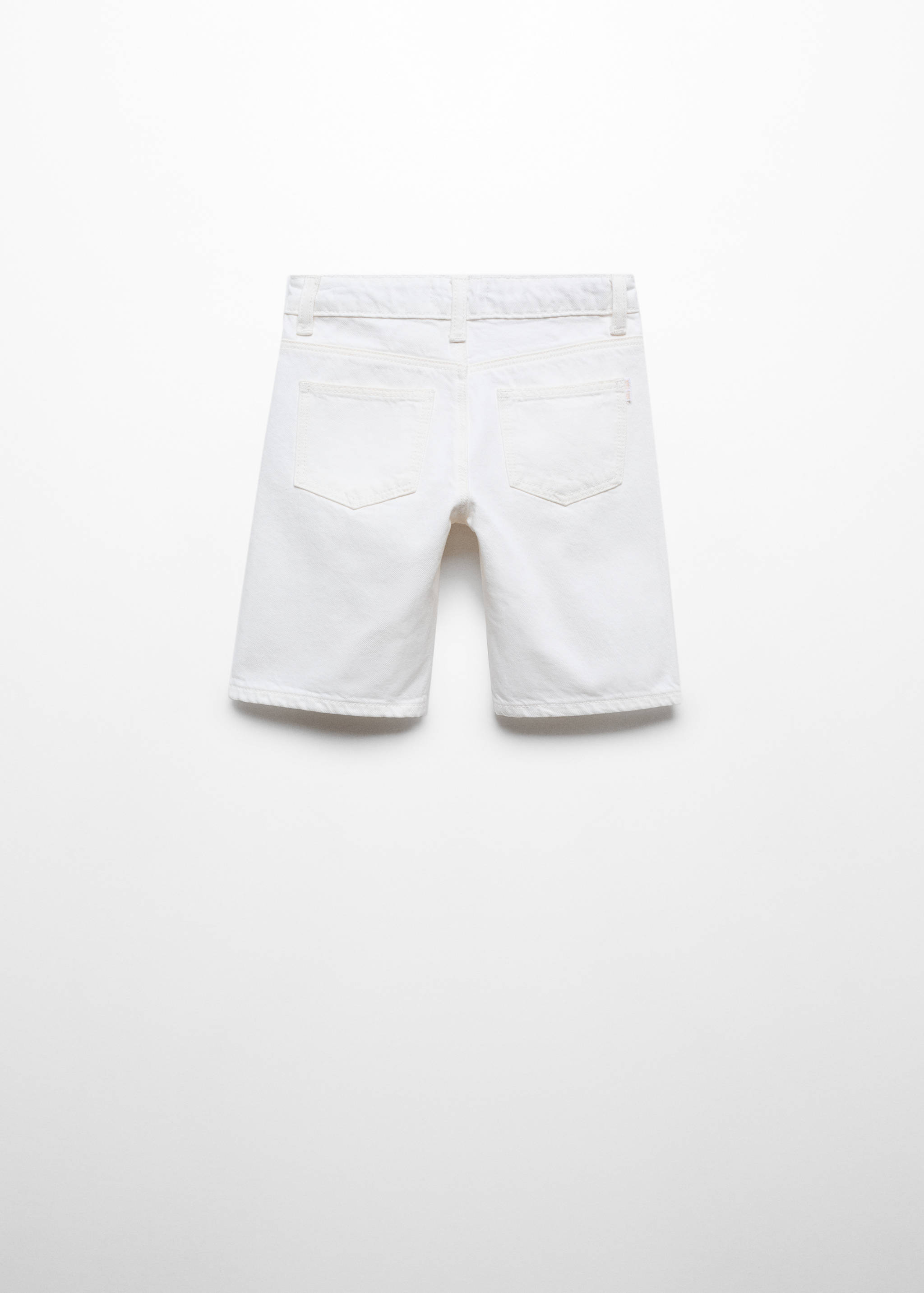 Bermudas vaqueras rotos decorativos - Reverso del artículo