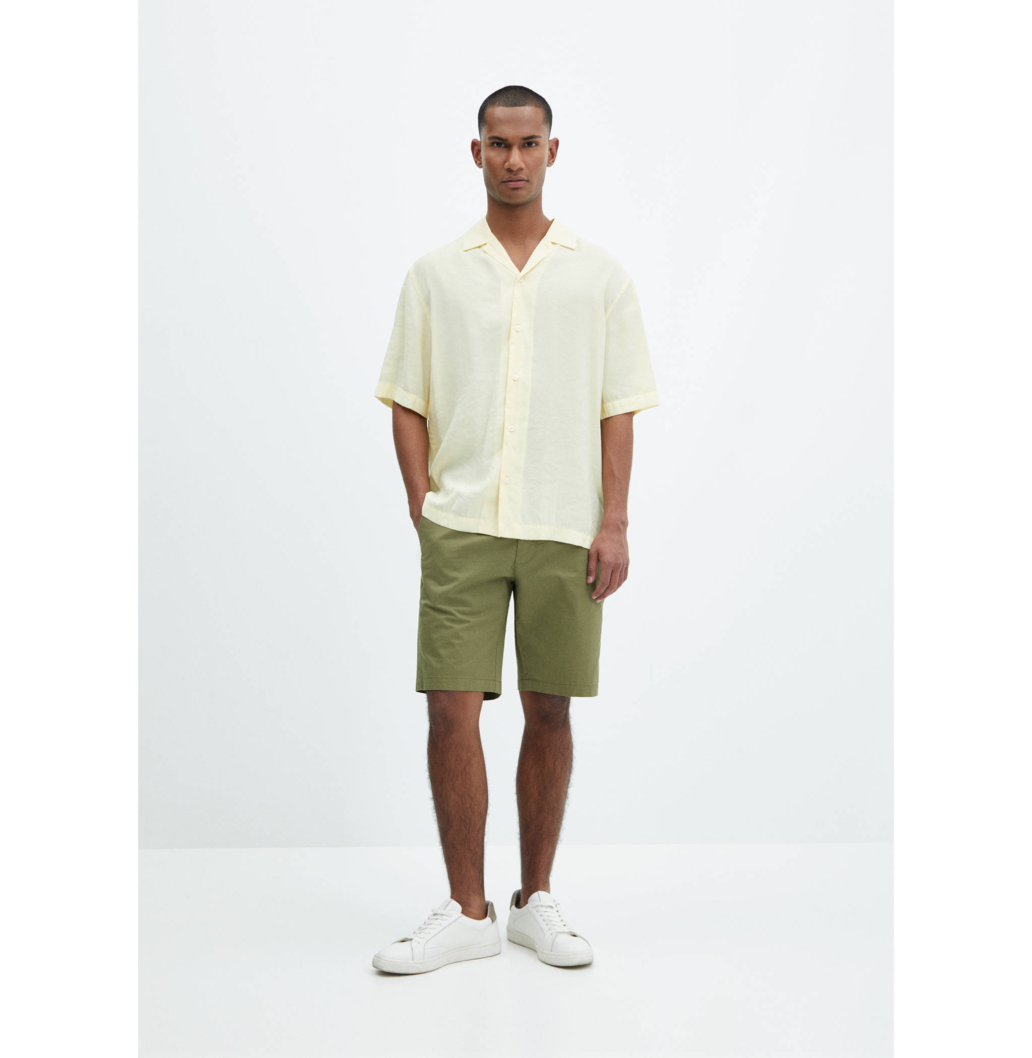 Chemise modal col bowling - Plan général