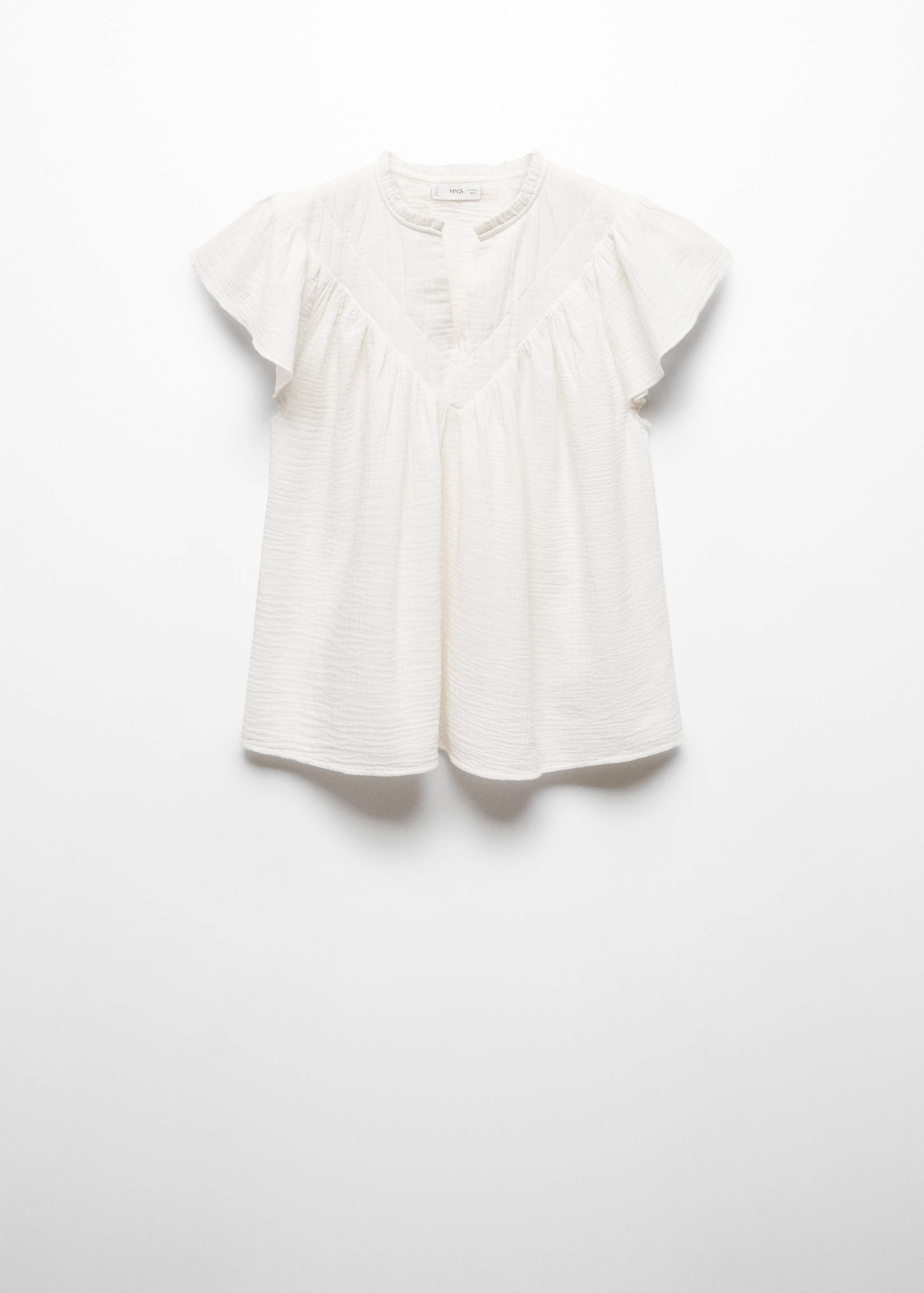 Blouse coton tissu plissé - Article sans modèle