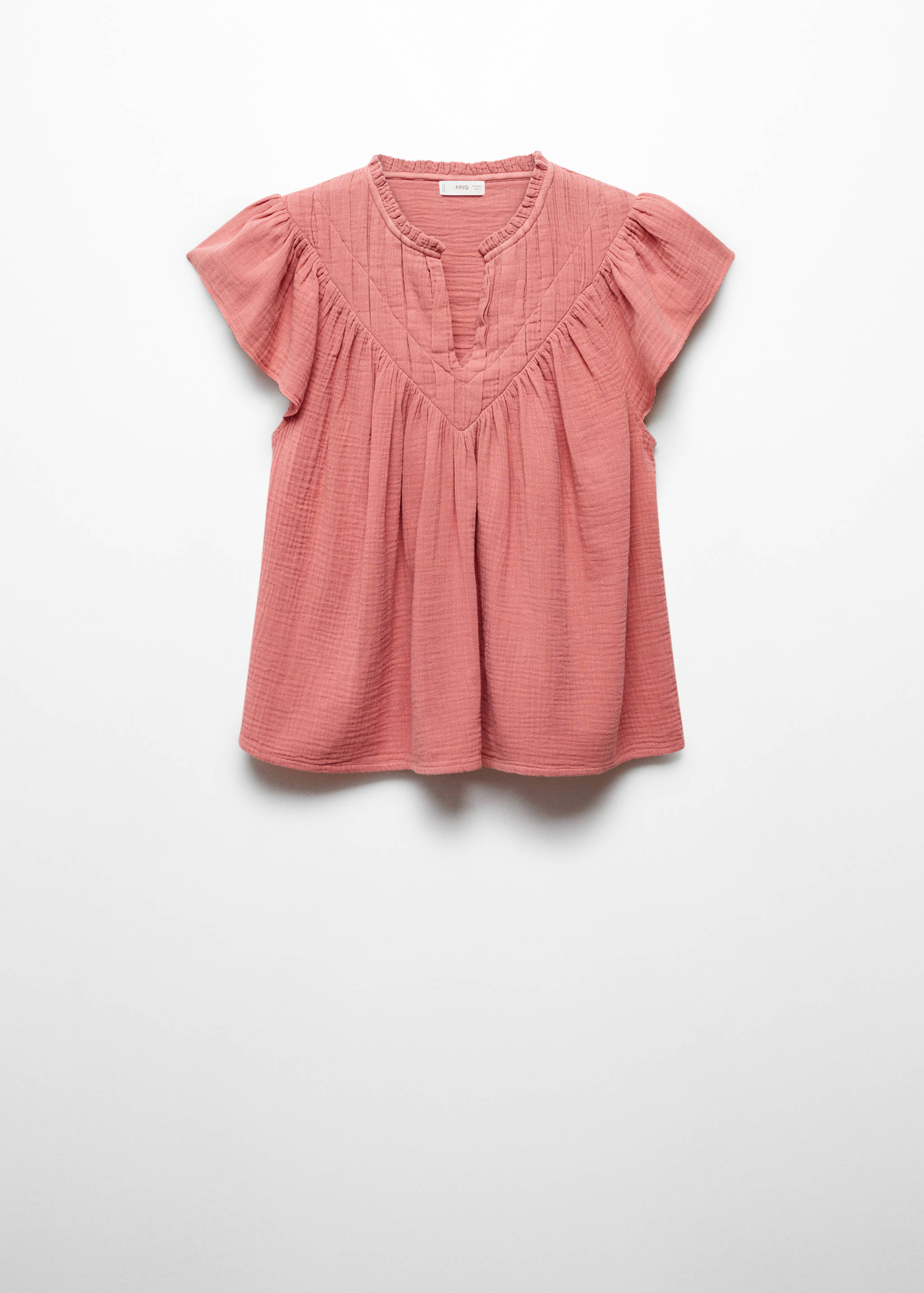 Blouse coton tissu plissé - Article sans modèle