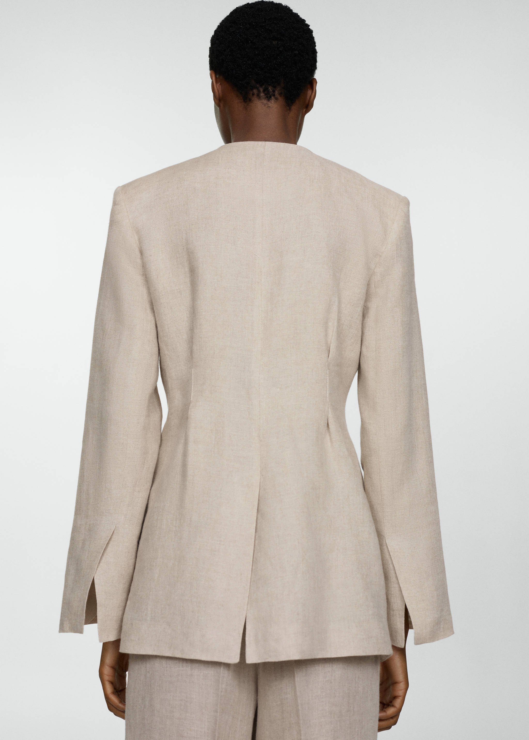 Blazer suit 100% linen - Reverse of the article
