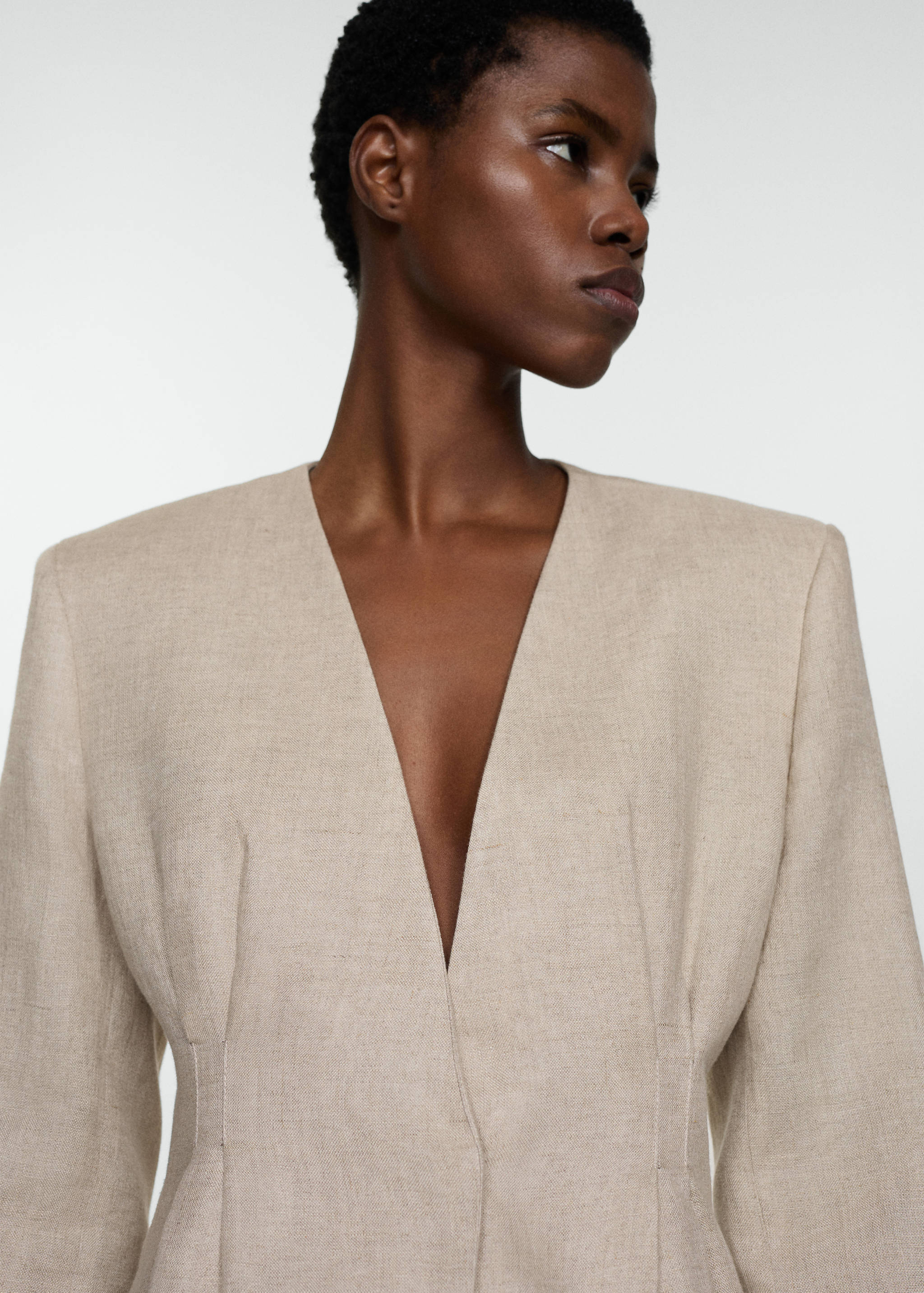 Blazer suit 100% linen - Details of the article 1