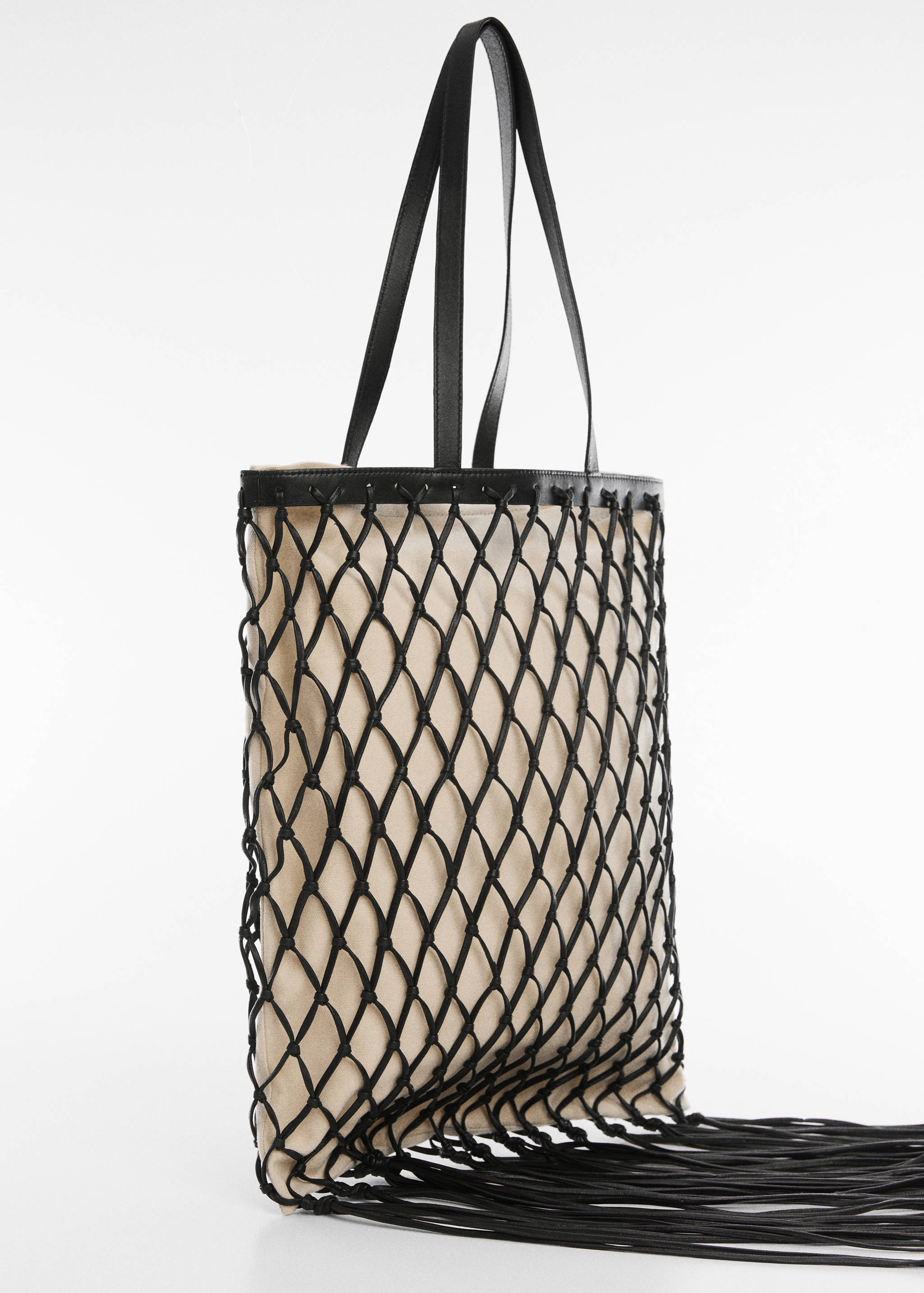 Кожаная сумка шоппер - Средний план