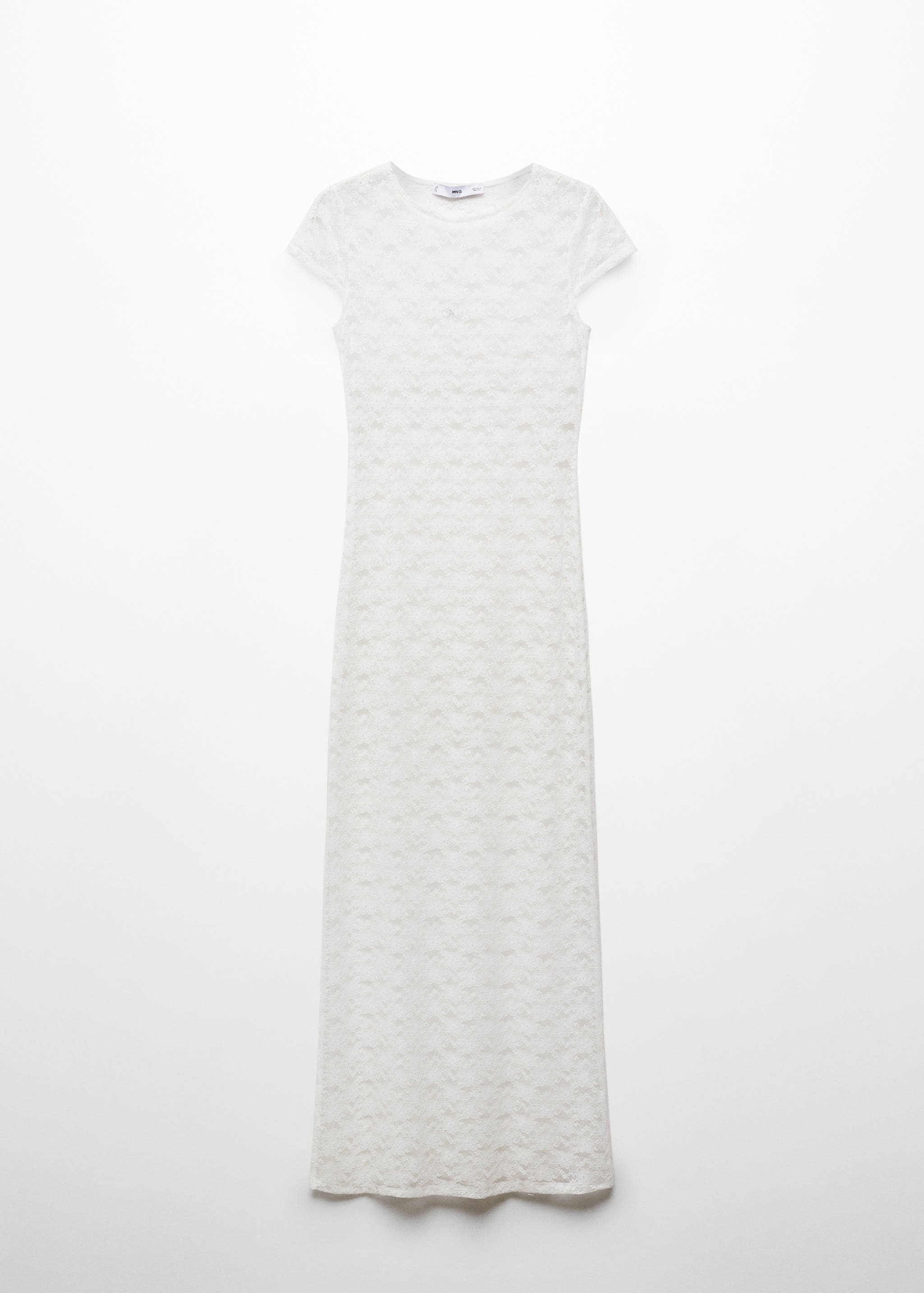 Floral lace dress with opening - Article without model