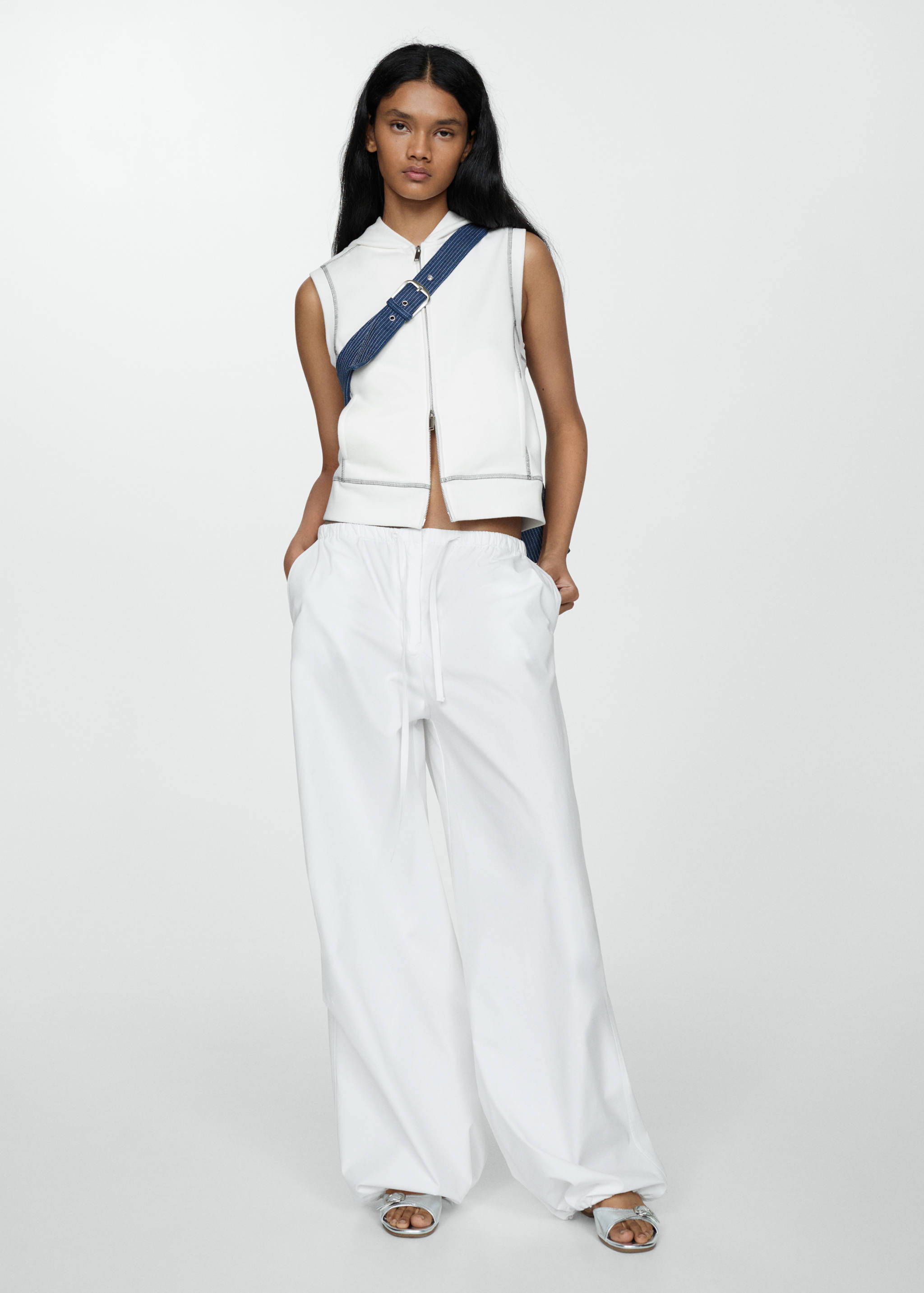 Top cuciture doppia zip - Piano generale