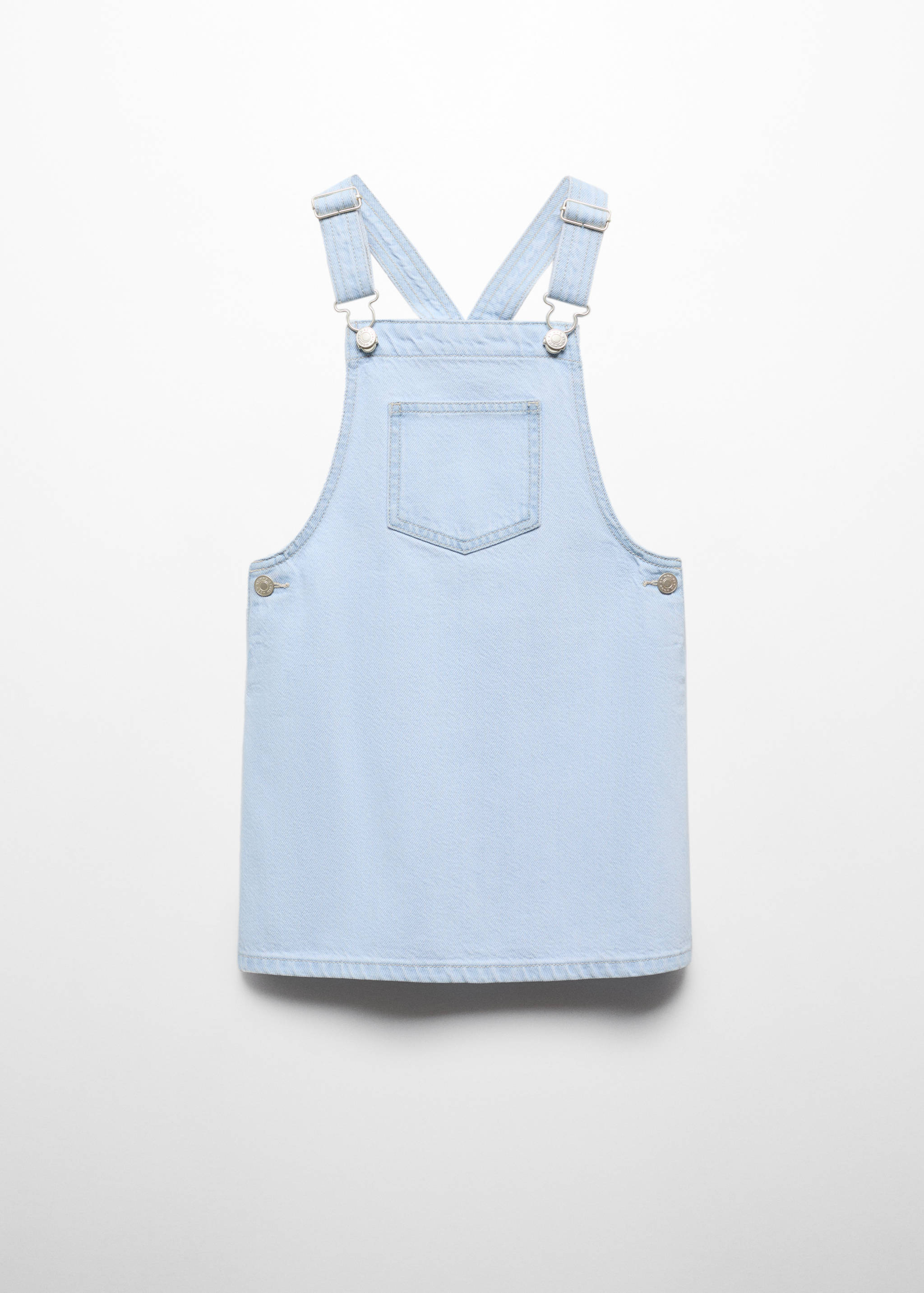 Robe chasuble courte en jean - Article sans modèle