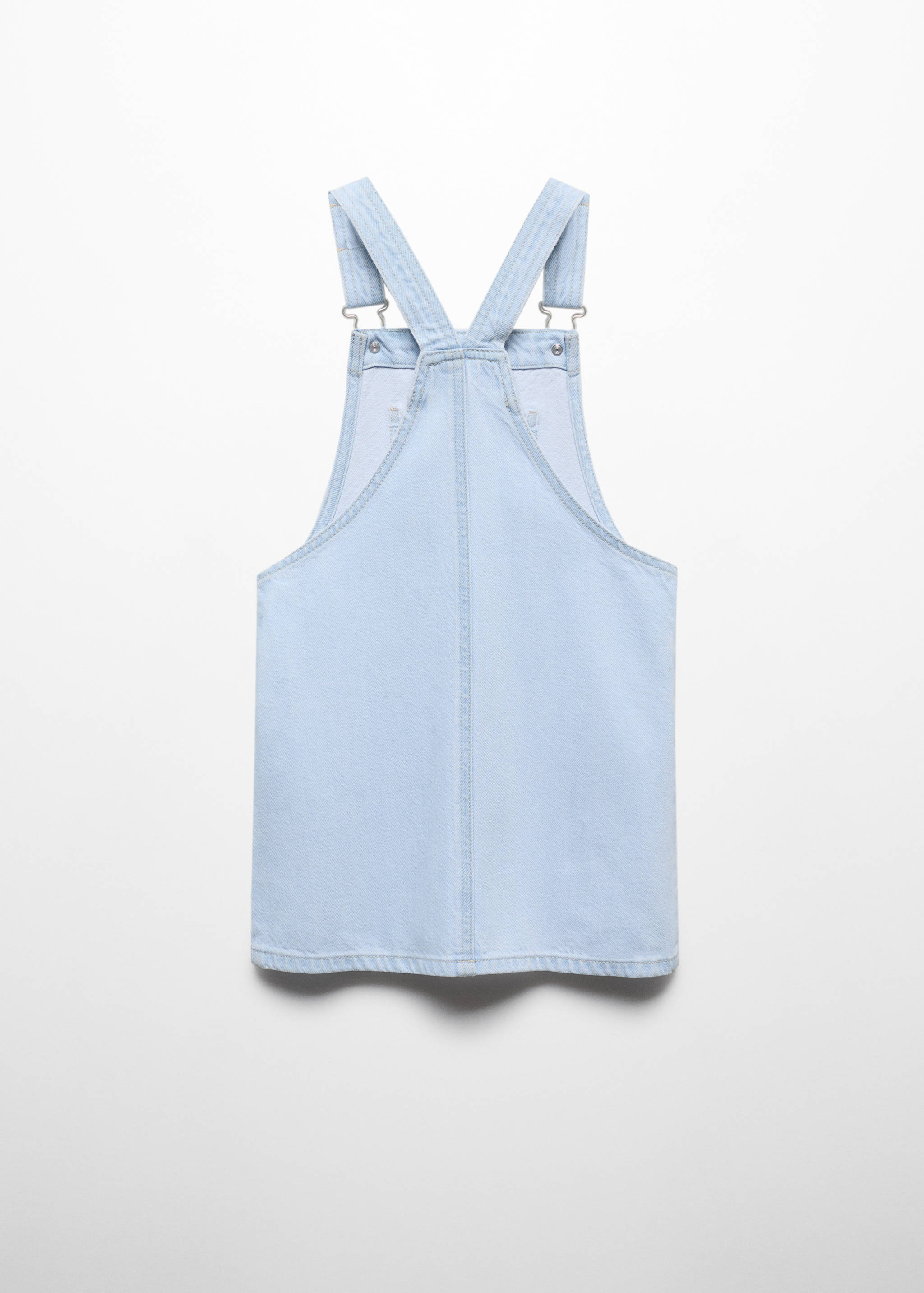 Robe chasuble courte en jean - Verso de l’article