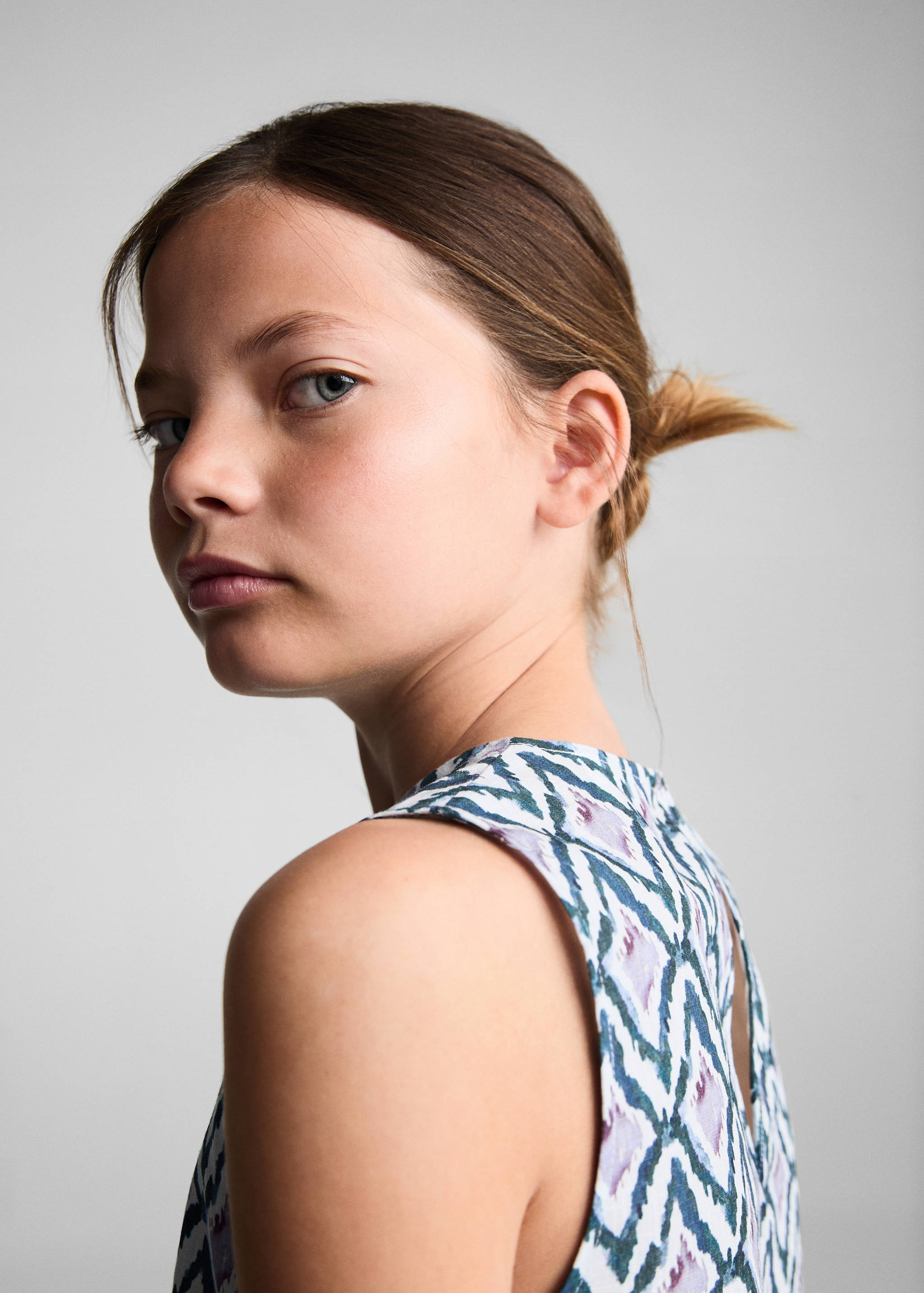 Crop top imprimé nœud - Détail de l'article 1