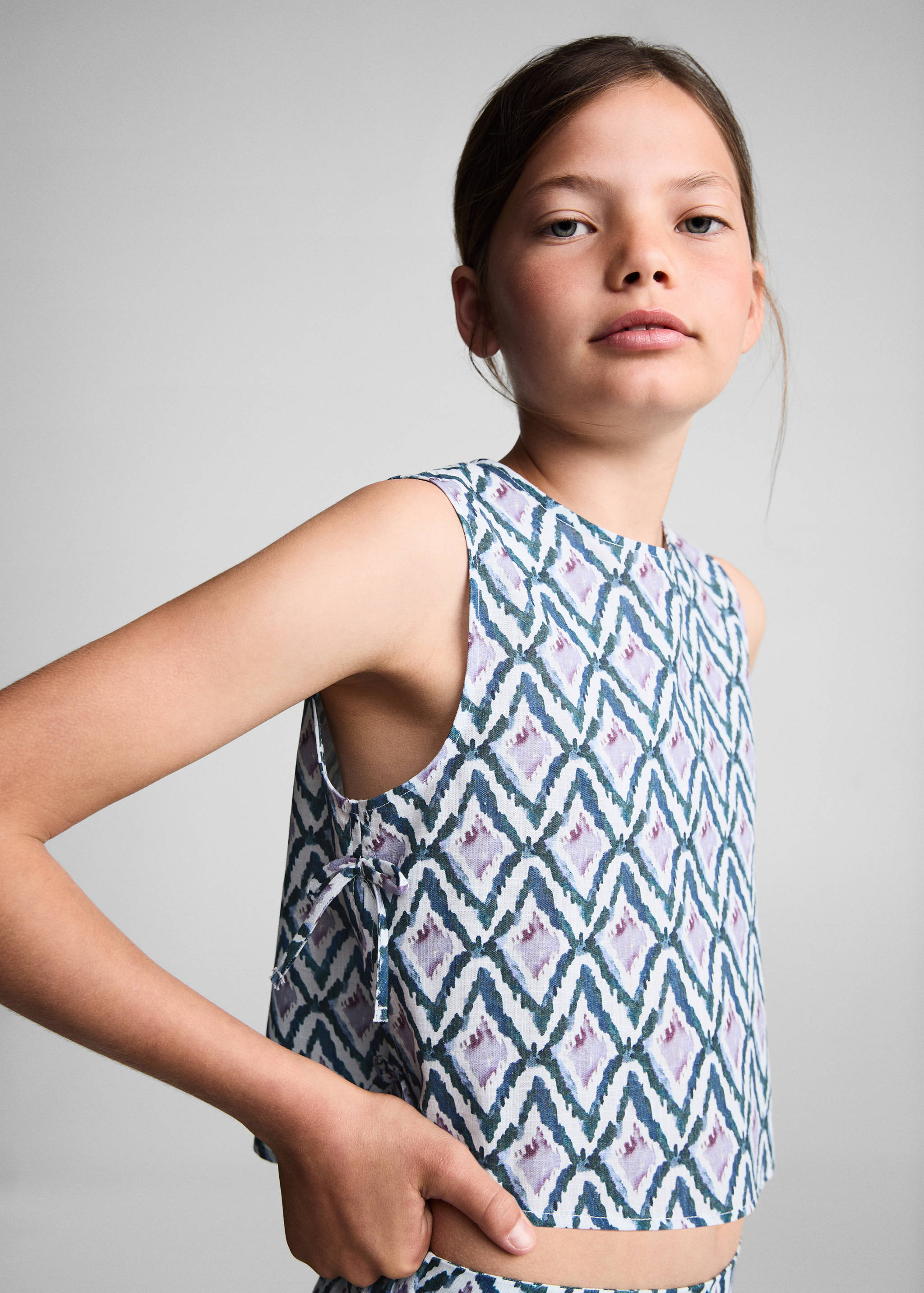 Crop top imprimé nœud - Détail de l'article 4