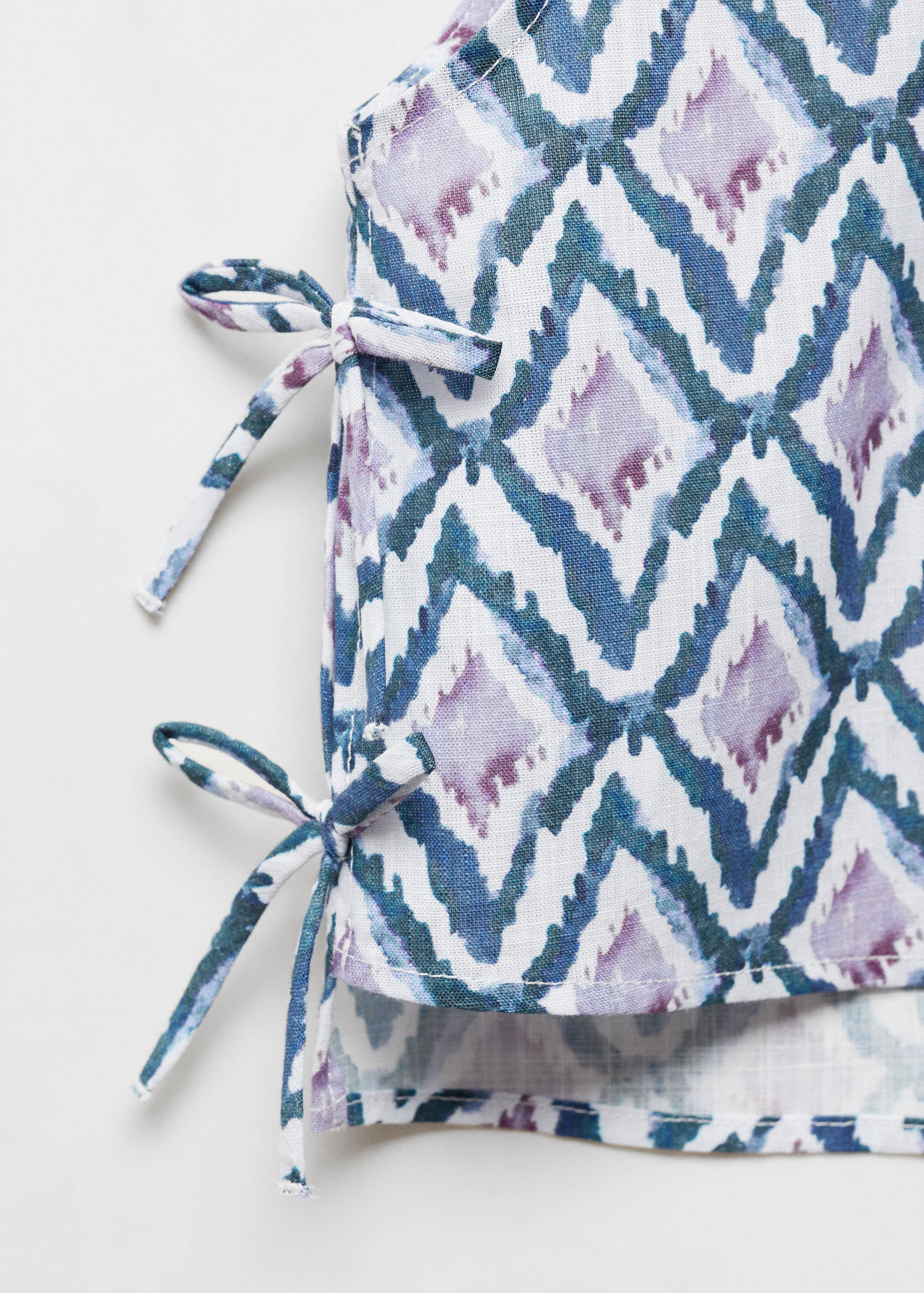 Top cropped estampado com laço - Pormenor do artigo 8