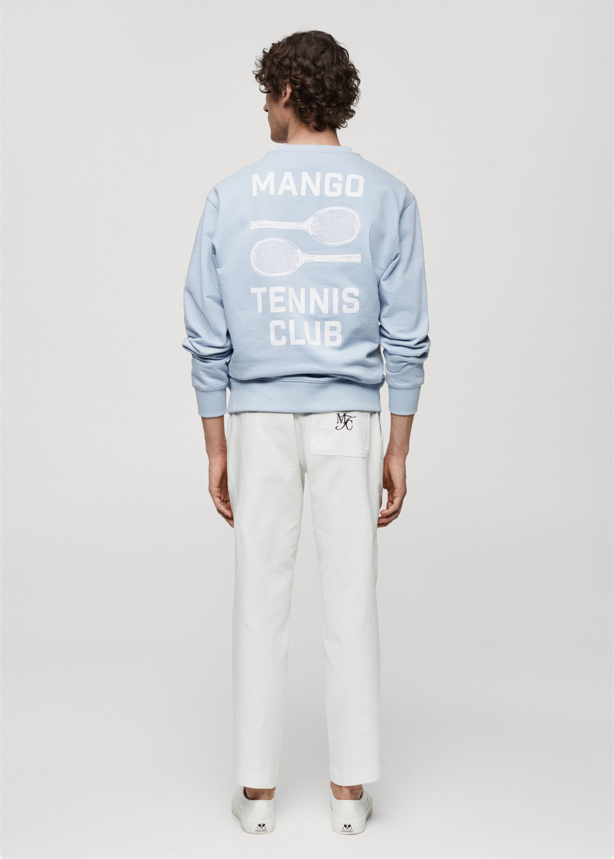 Sweatshirt algodão estampado - Verso do artigo