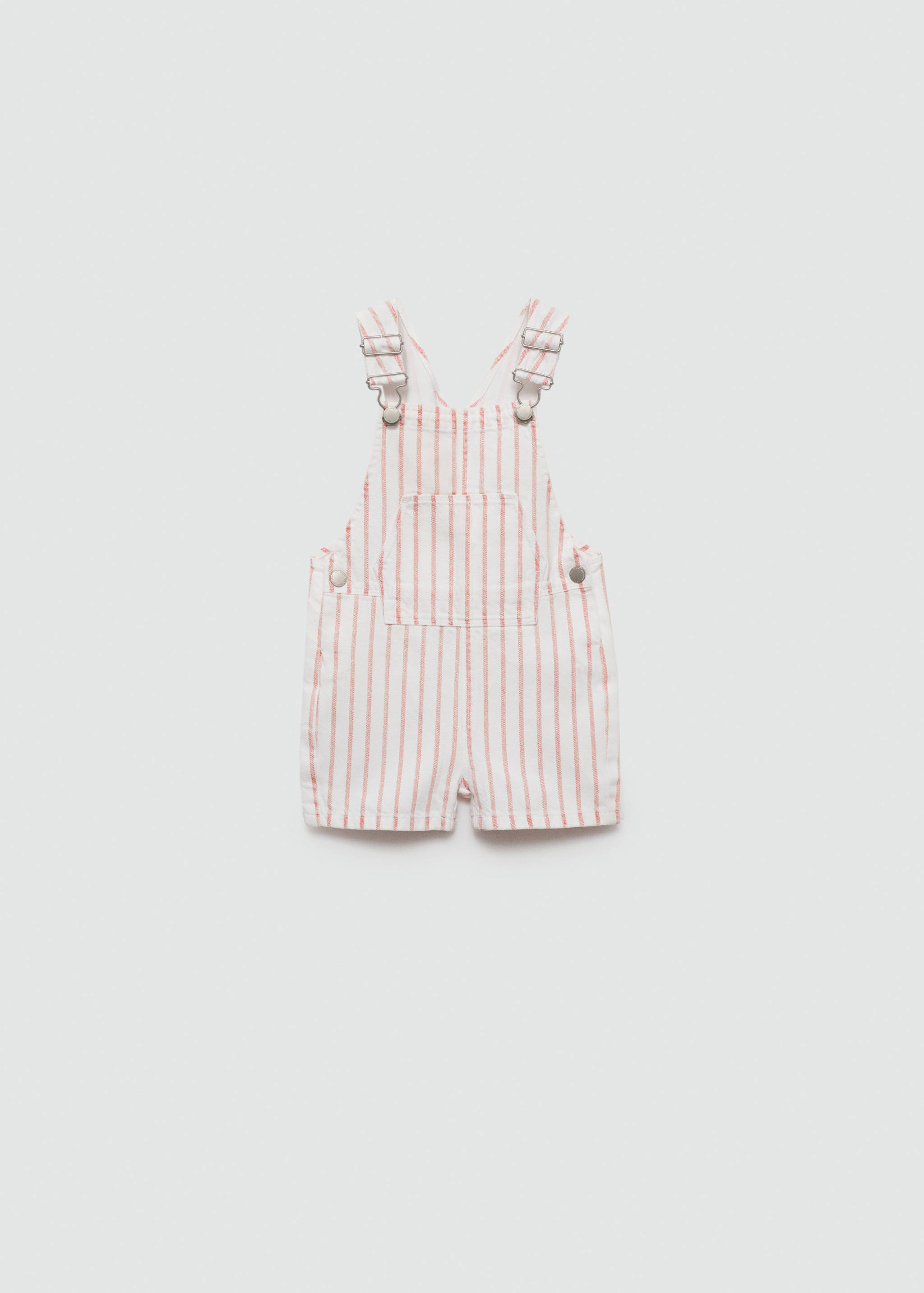 Striped cotton dungarees - Article without model