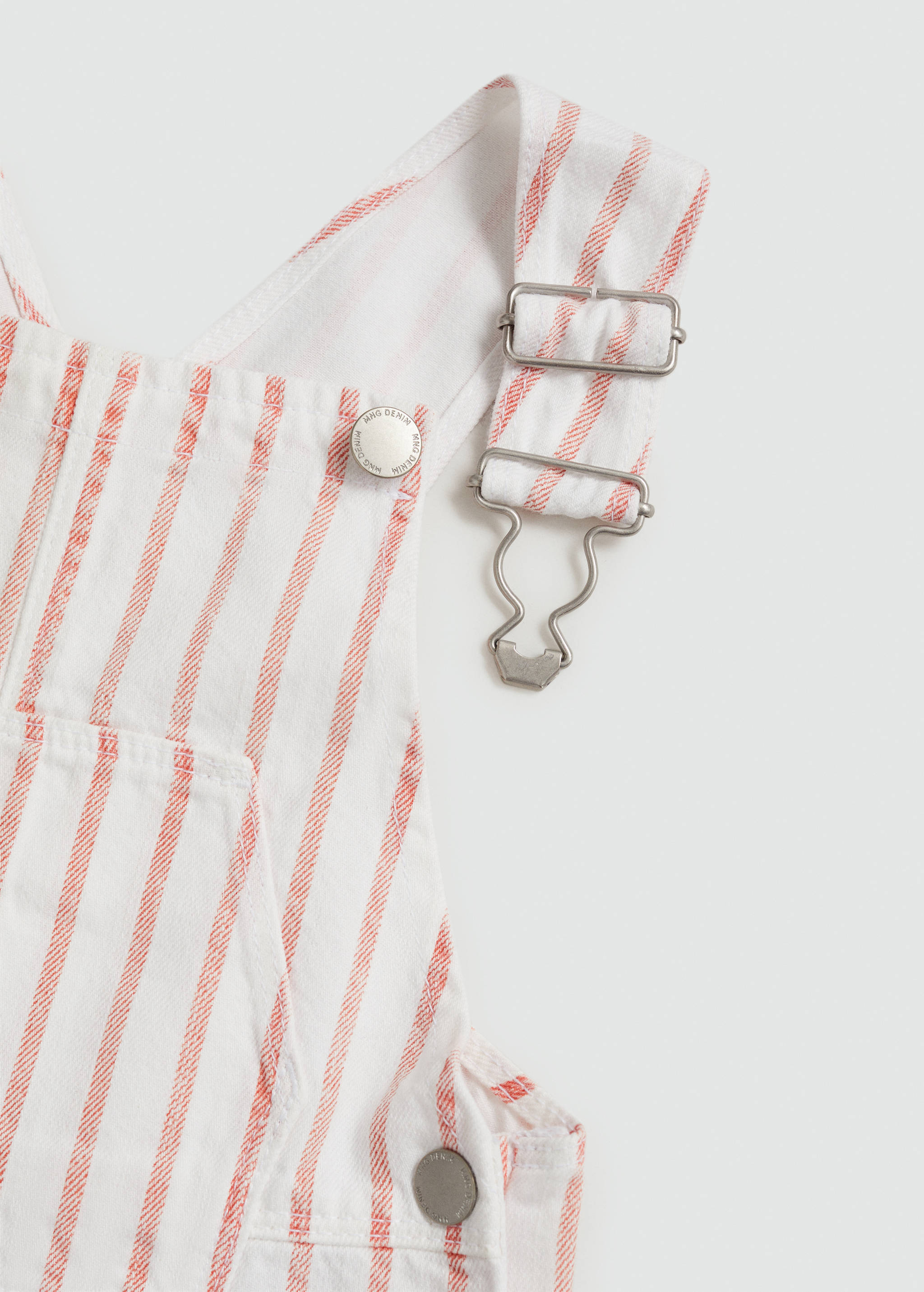 Striped cotton dungarees - Details of the article 8