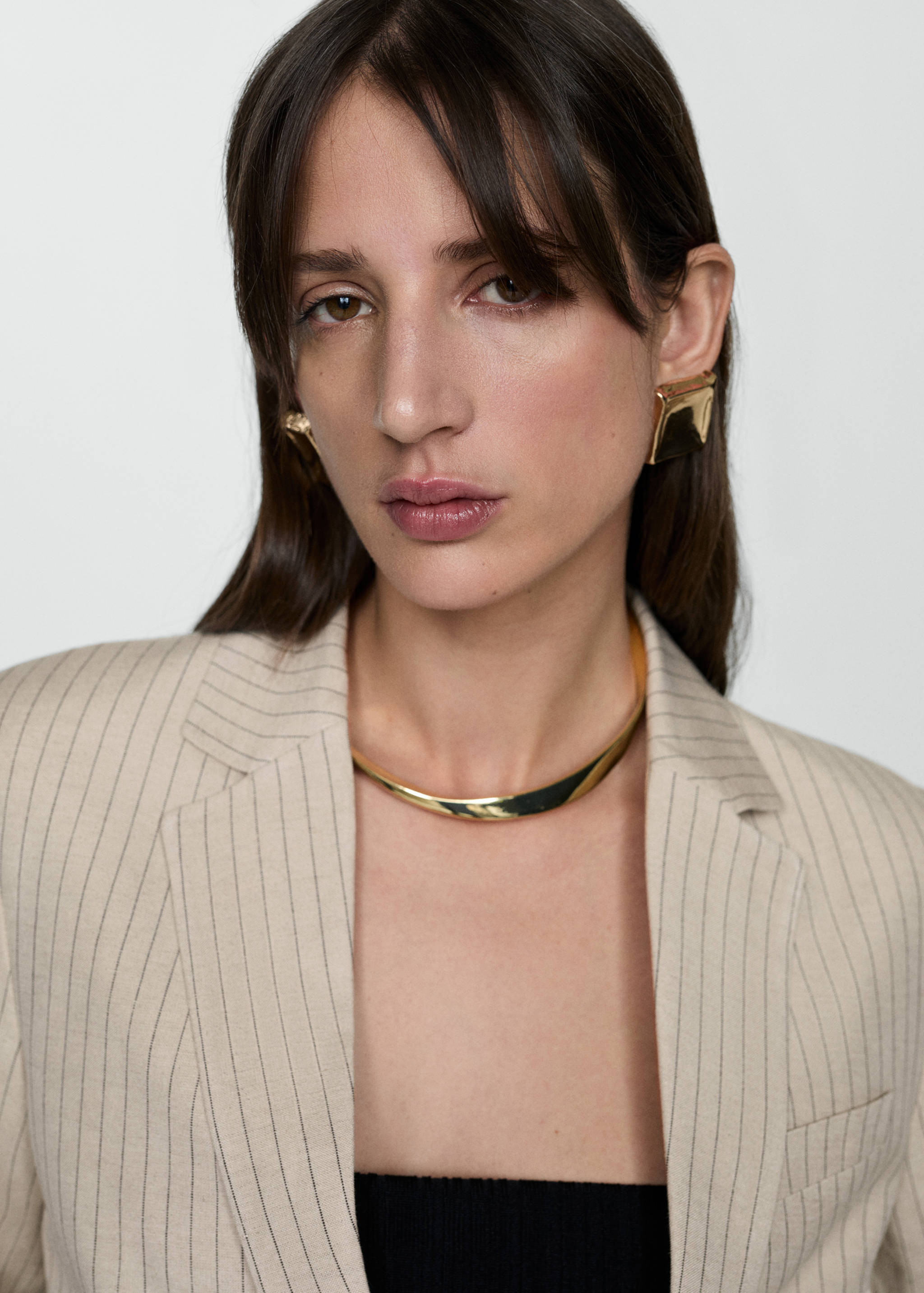 Pinstripe suit jacket - Details of the article 1