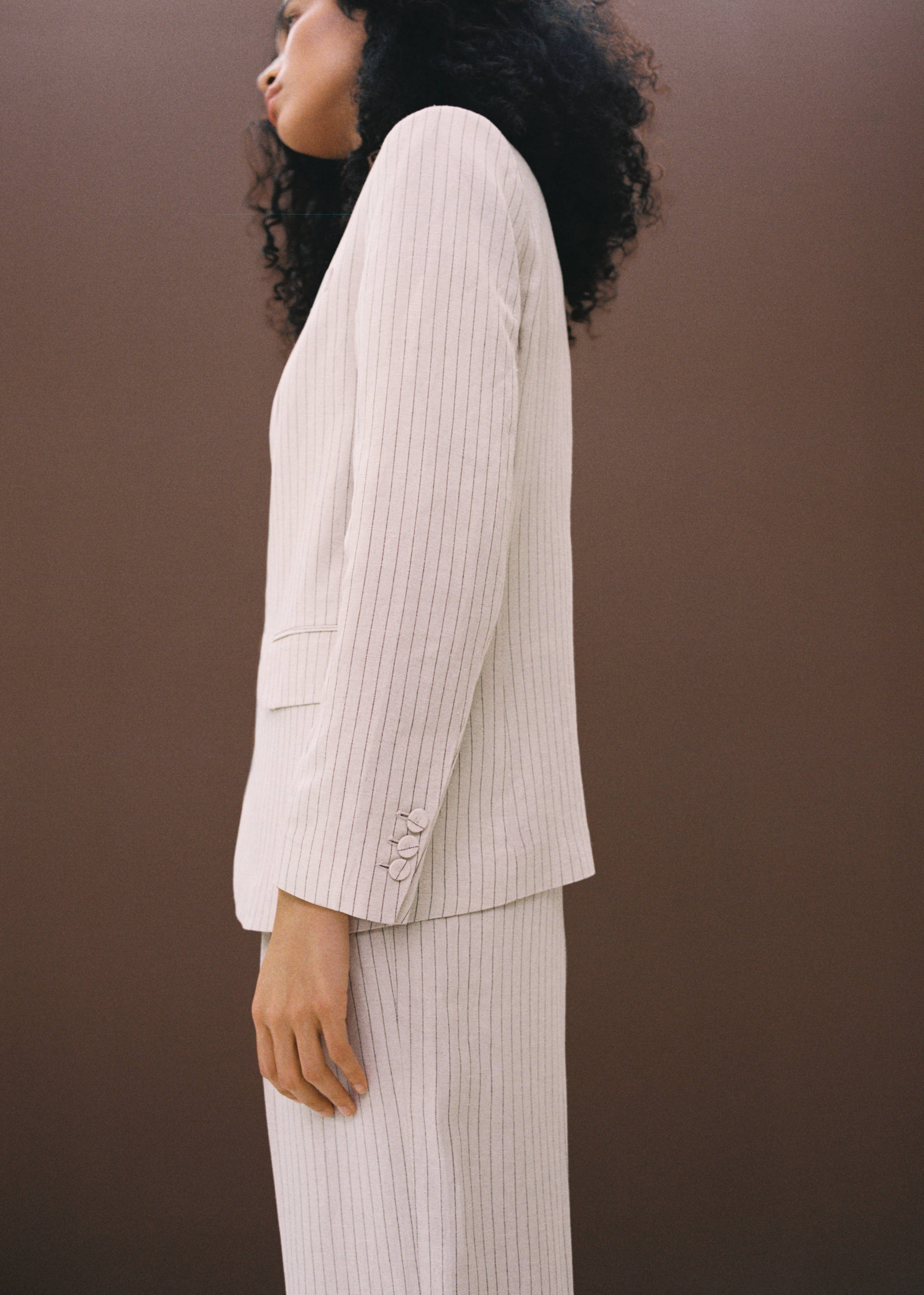 Pinstripe suit jacket - Details of the article 7