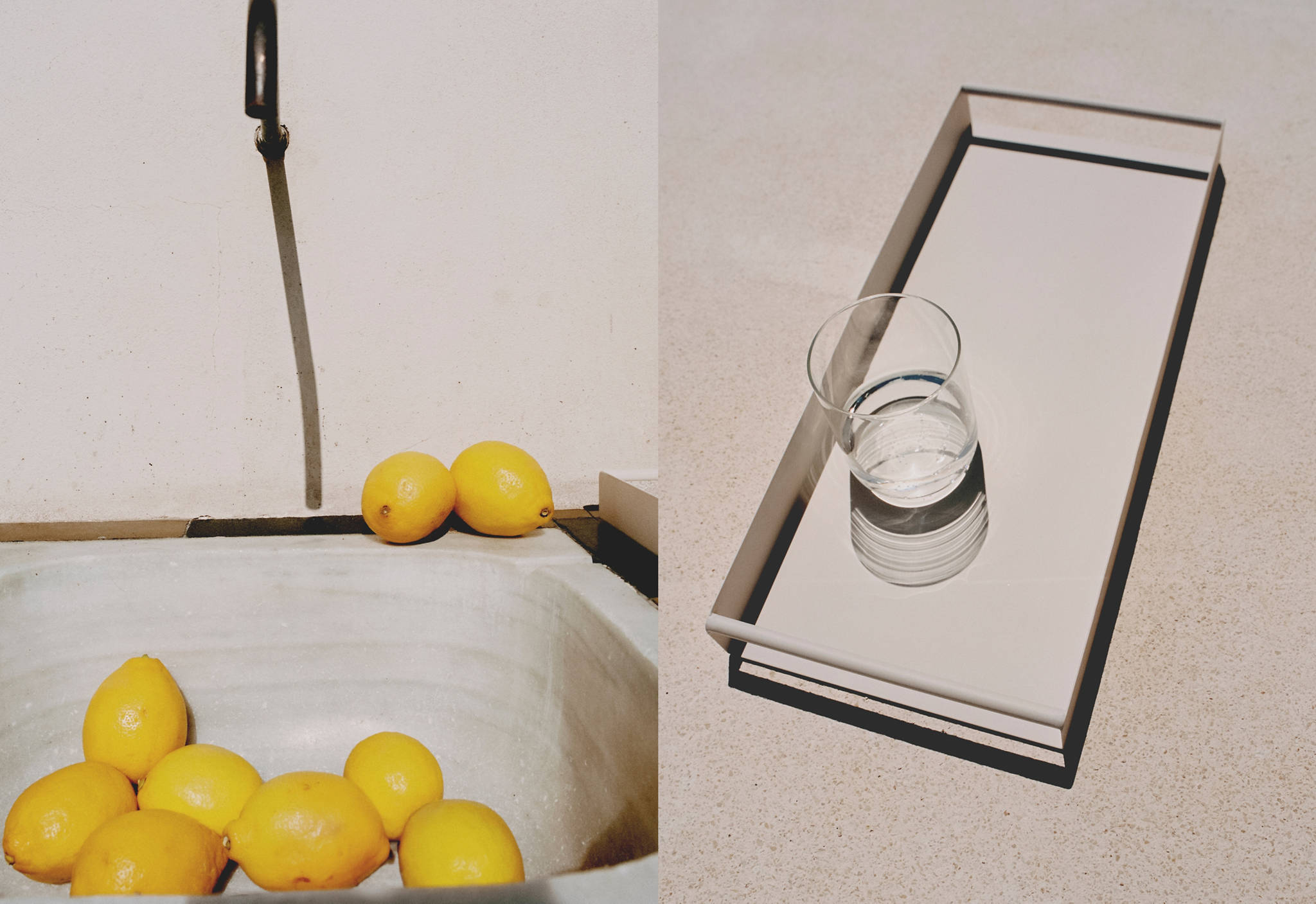 Rectangular metal tray 46x20cm - Panoramic plane