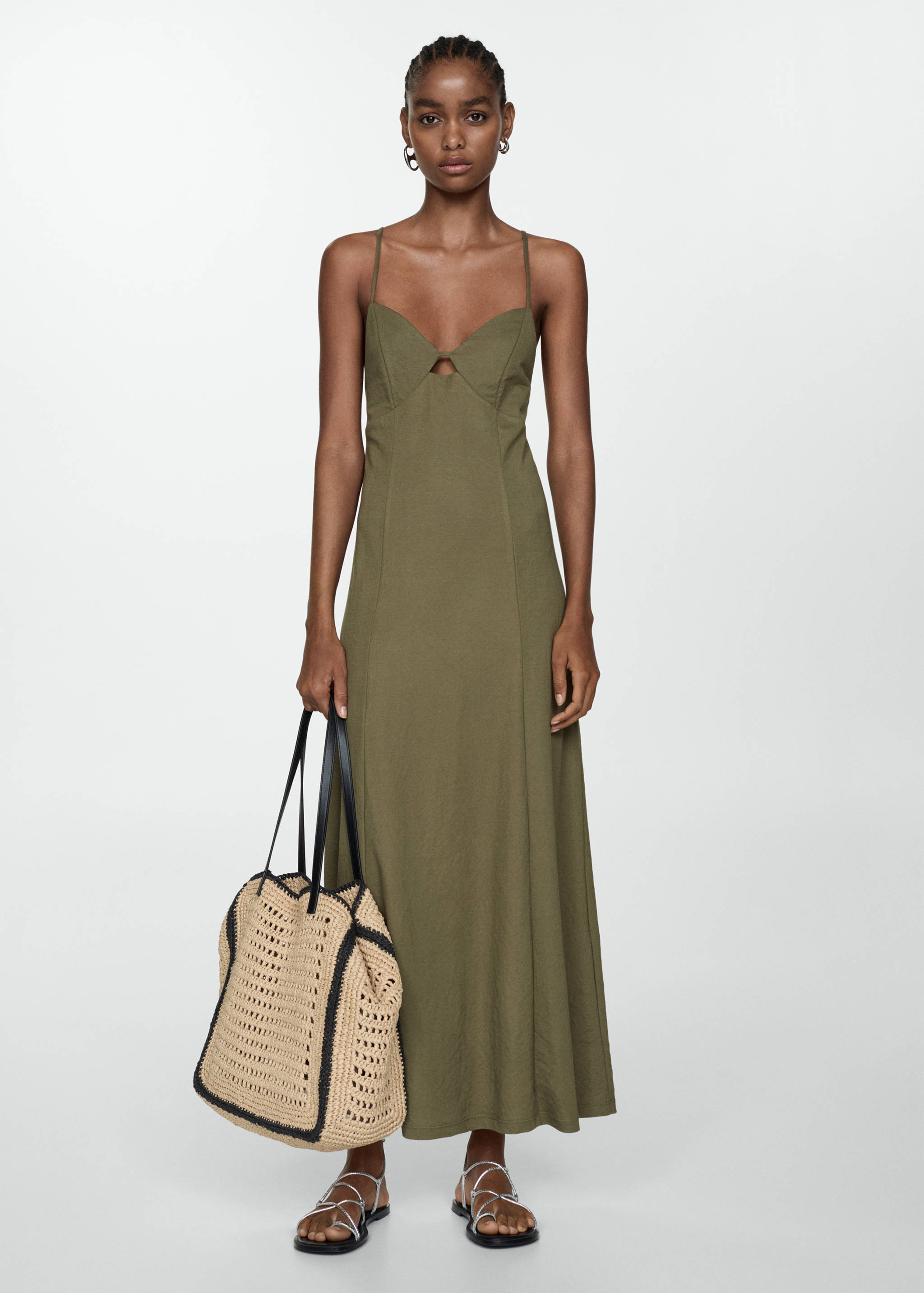 Long dress with straps - General plane
