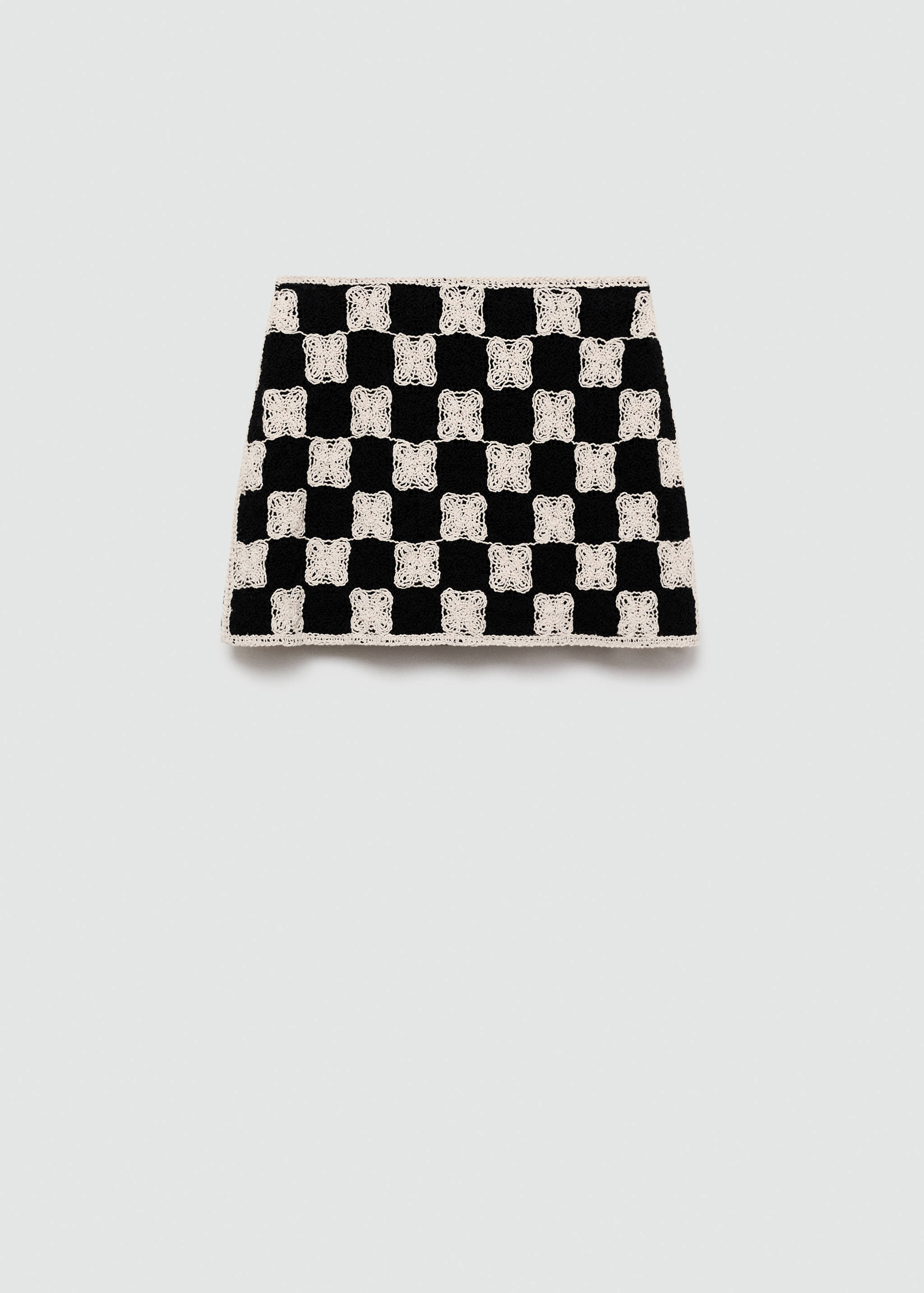 Combined crochet mini-skirt - Article without model