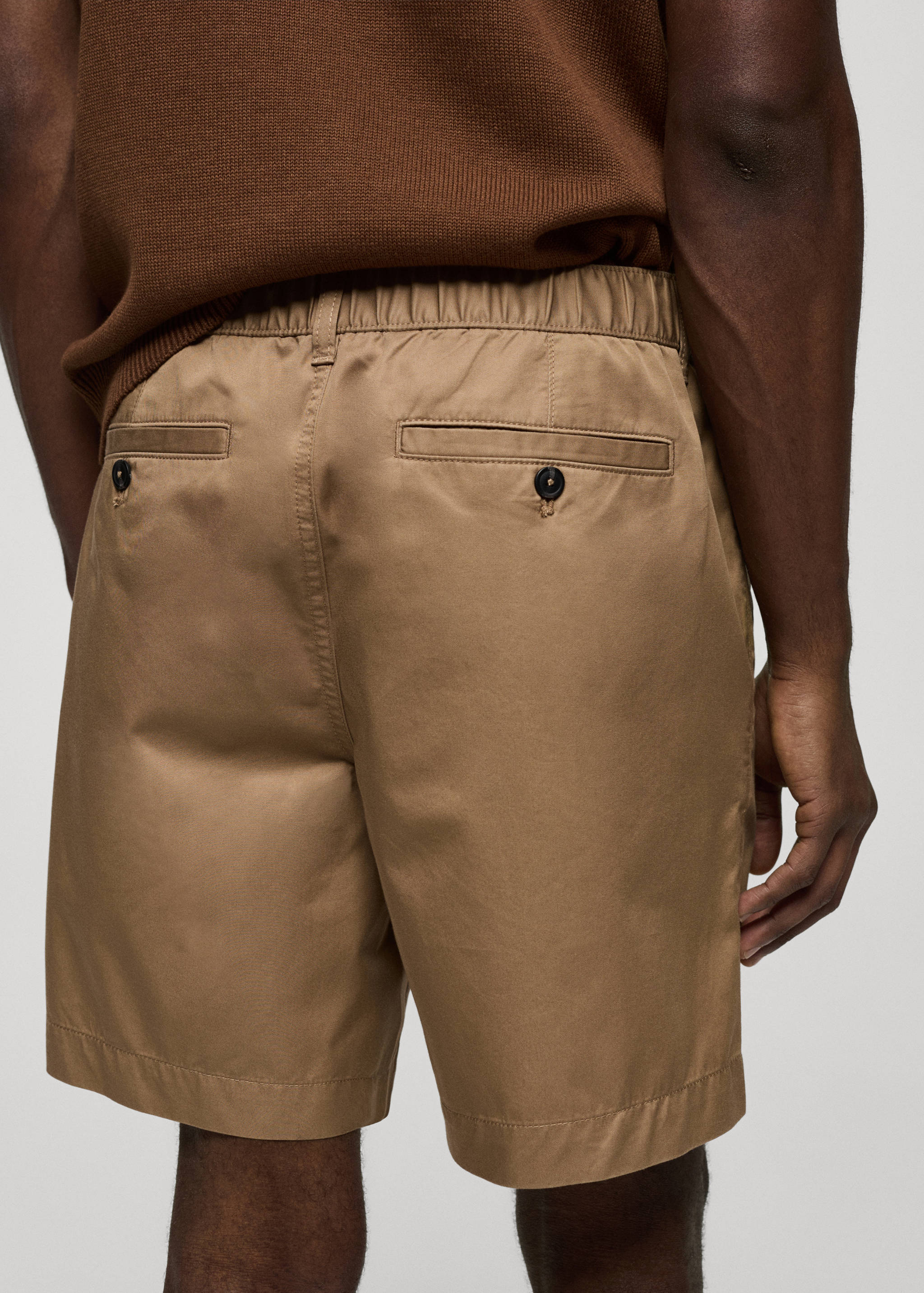 100% cotton bermuda shorts with drawstring - Details of the article 4