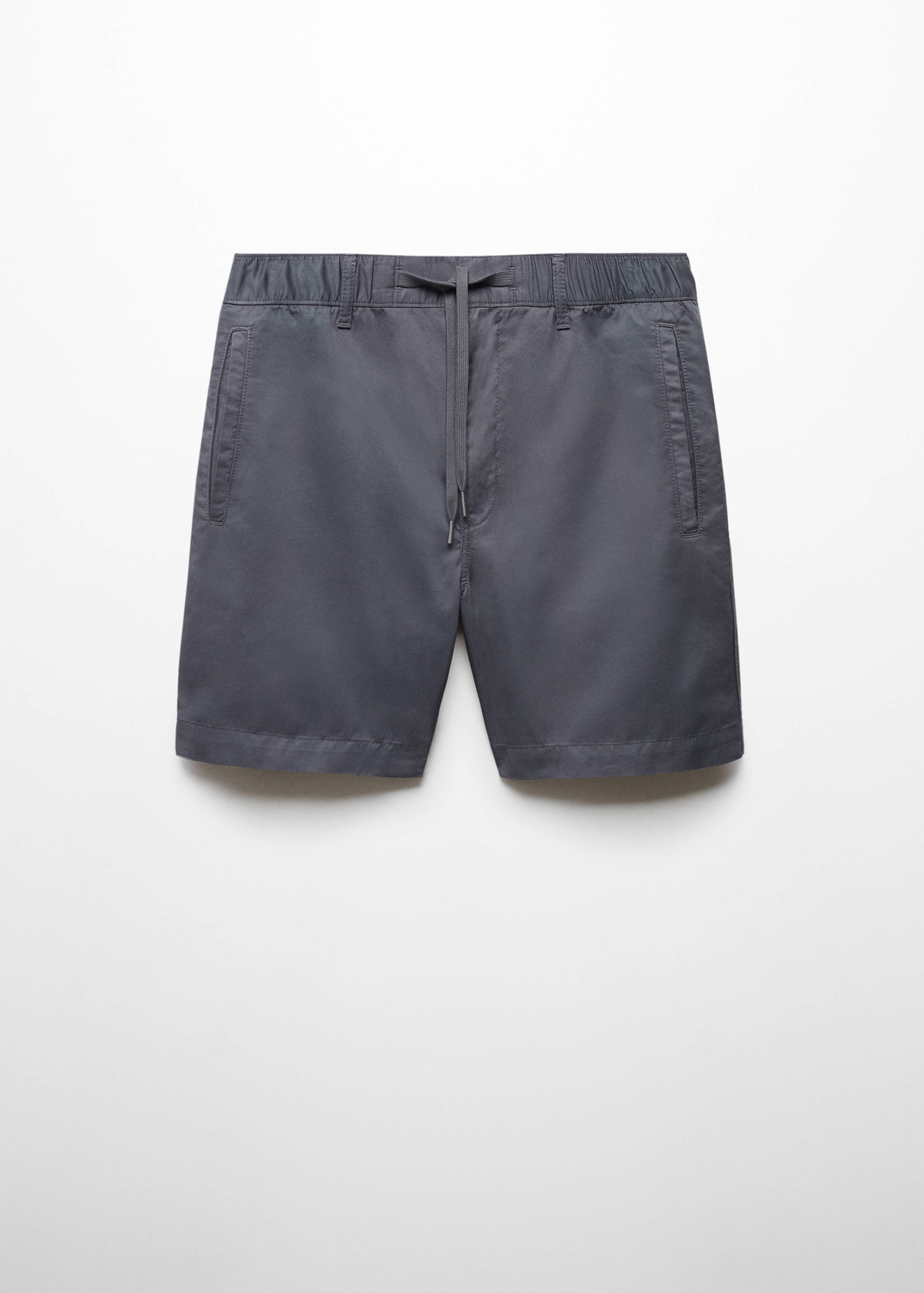 100% cotton bermuda shorts with drawstring - Article without model