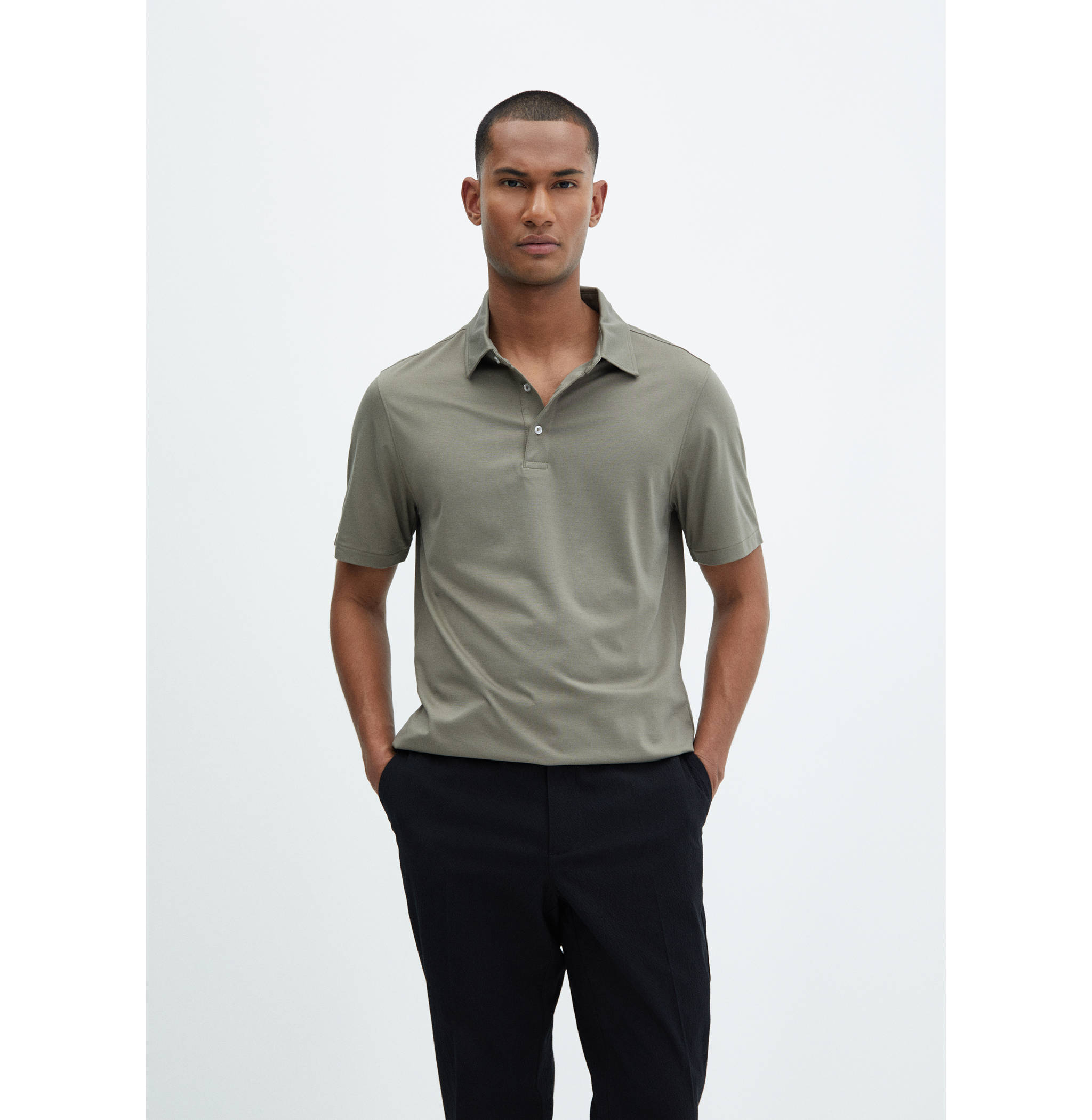 Polo slim-fit séchage rapide - Plan moyen