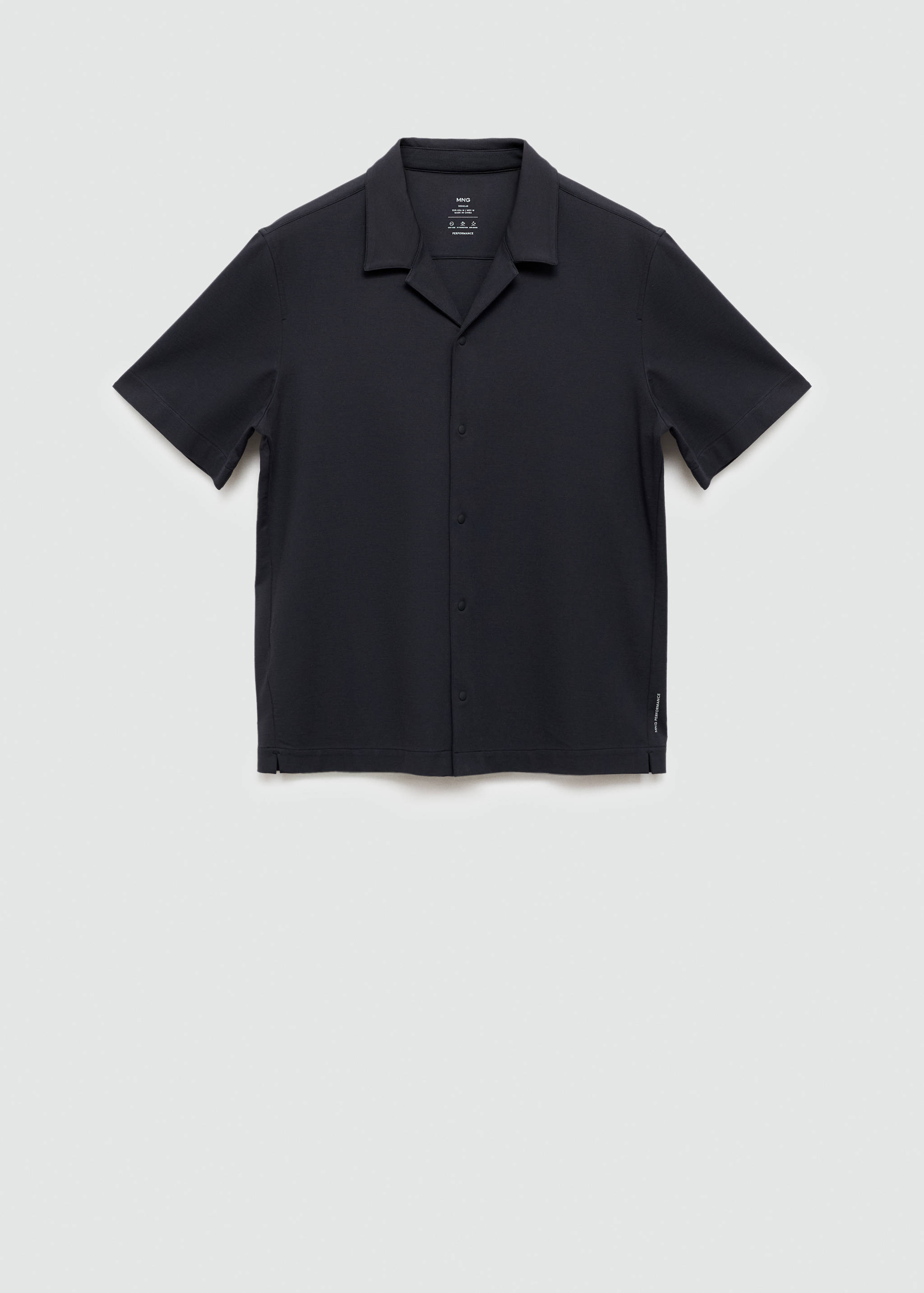 Camisa regular fit cuello bowling - Artículo sin modelo