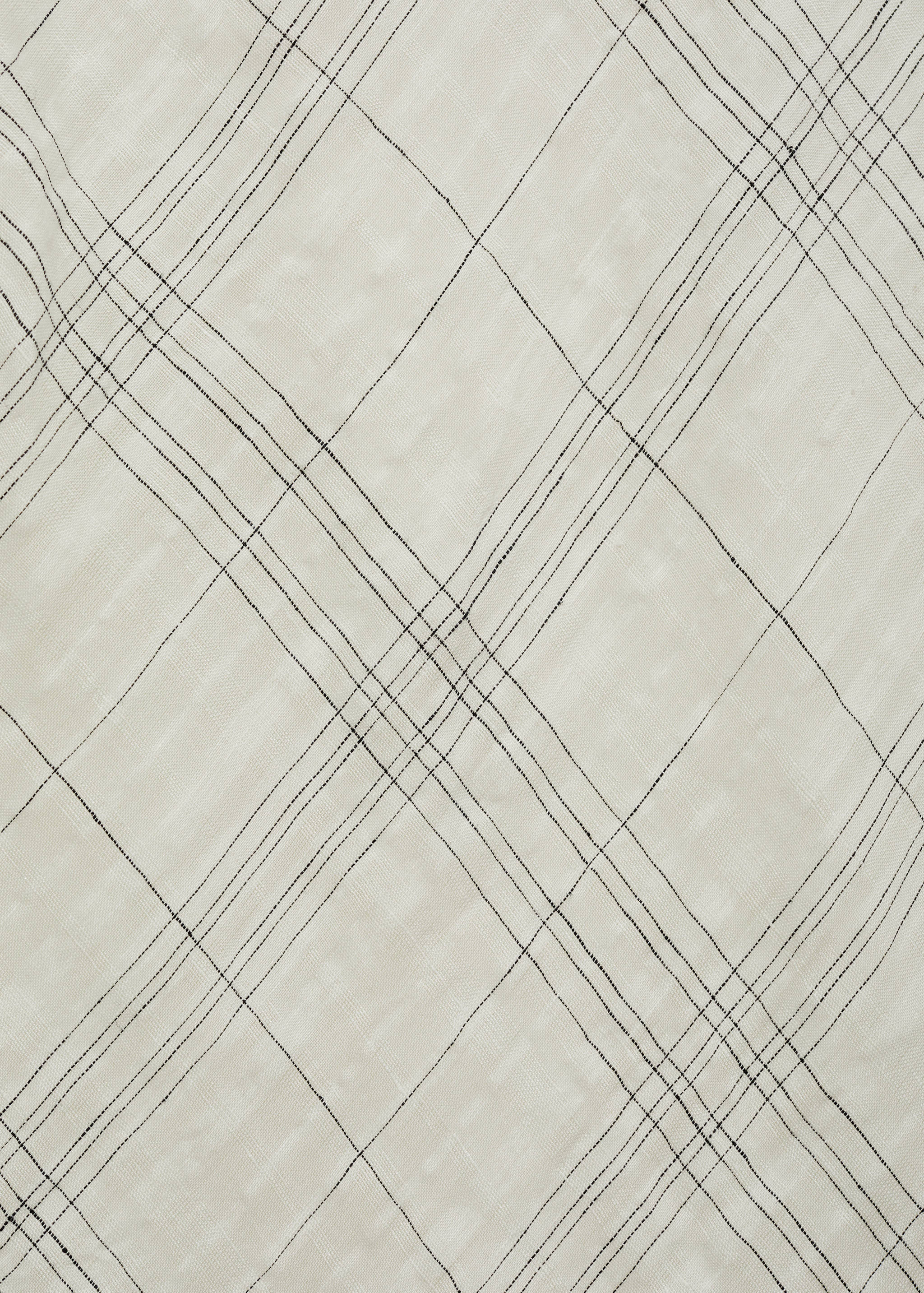 Printed linen-blend skirt - Details of the article 8