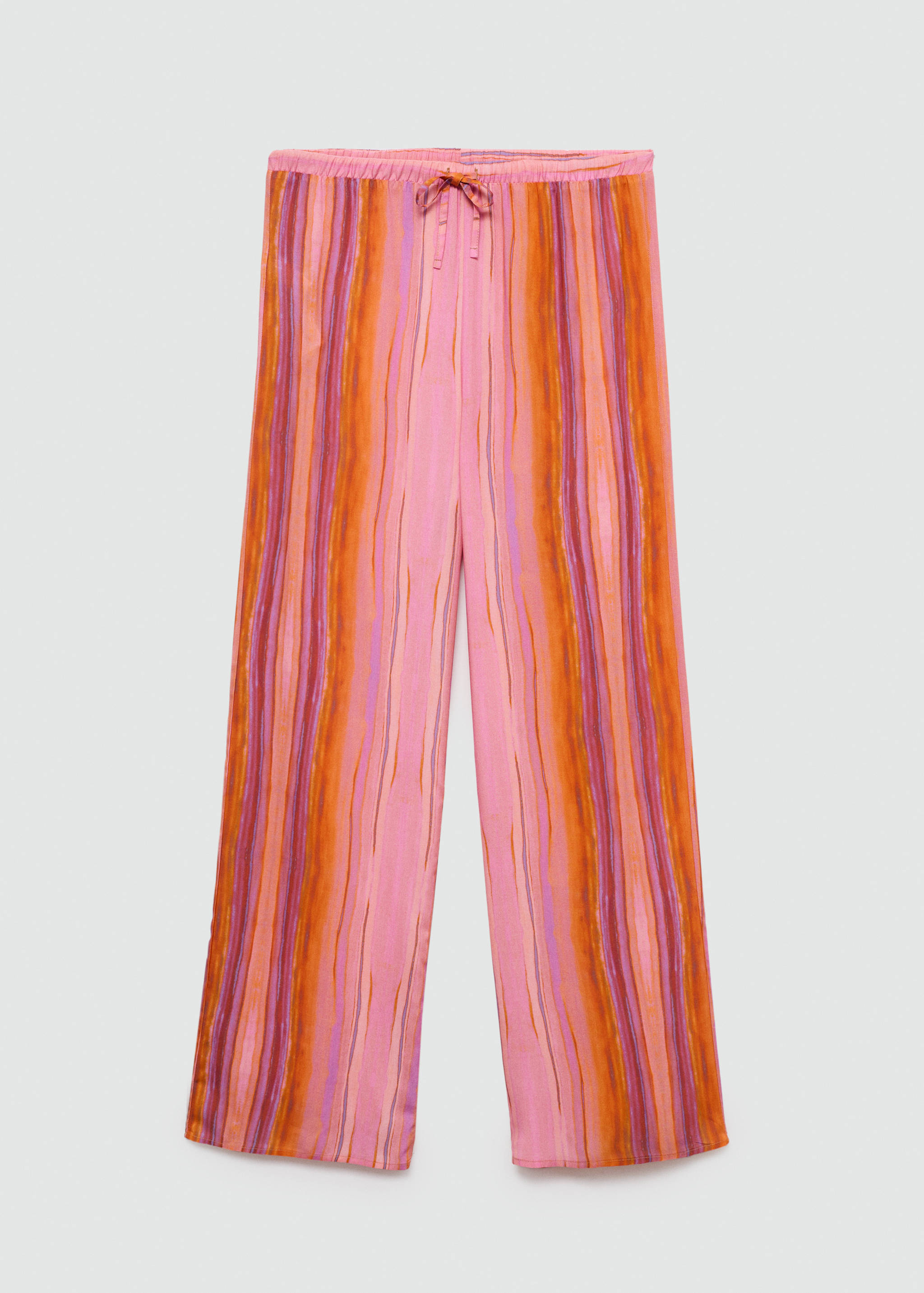 Multi-coloured striped pants - Article without model
