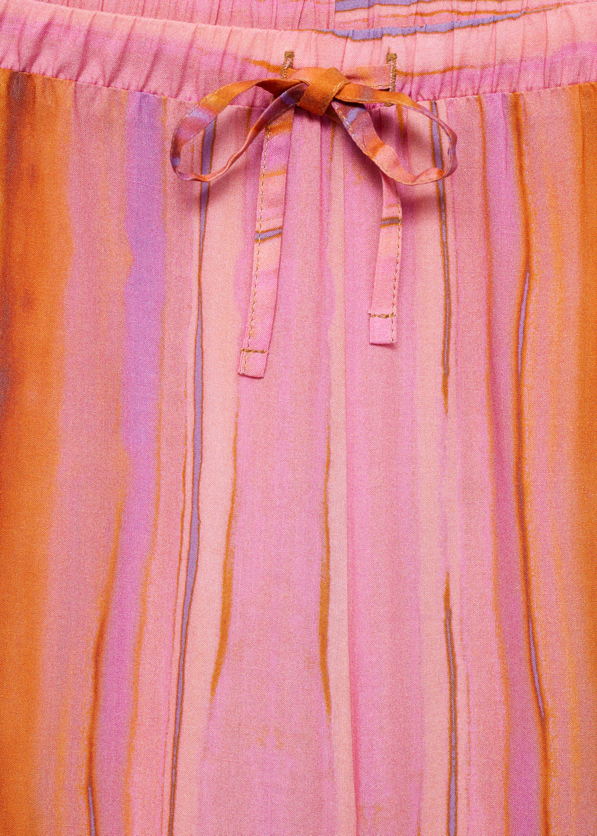Multi-coloured striped pants - Details of the article 8