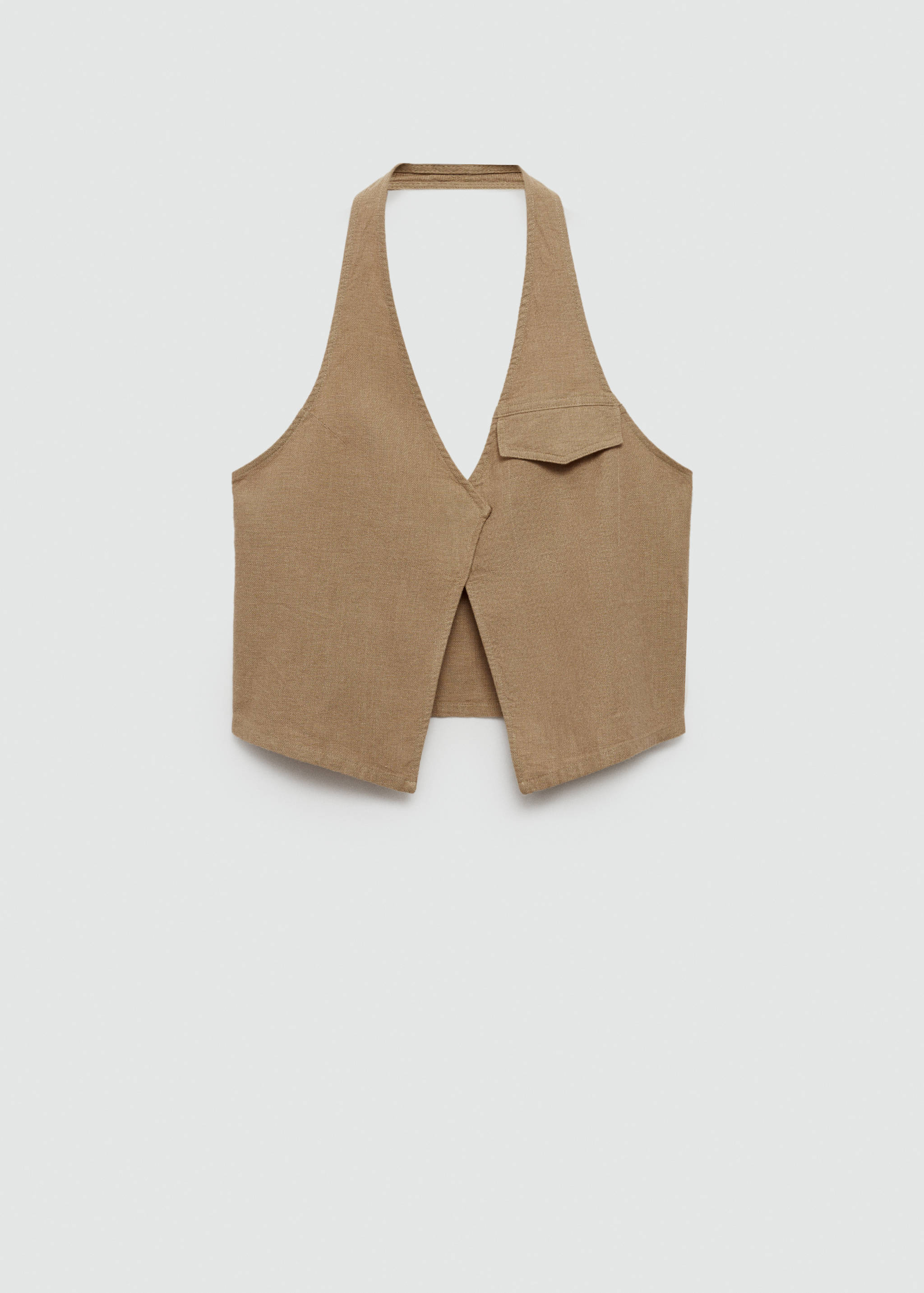 Pocket halter-neck top - Article without model