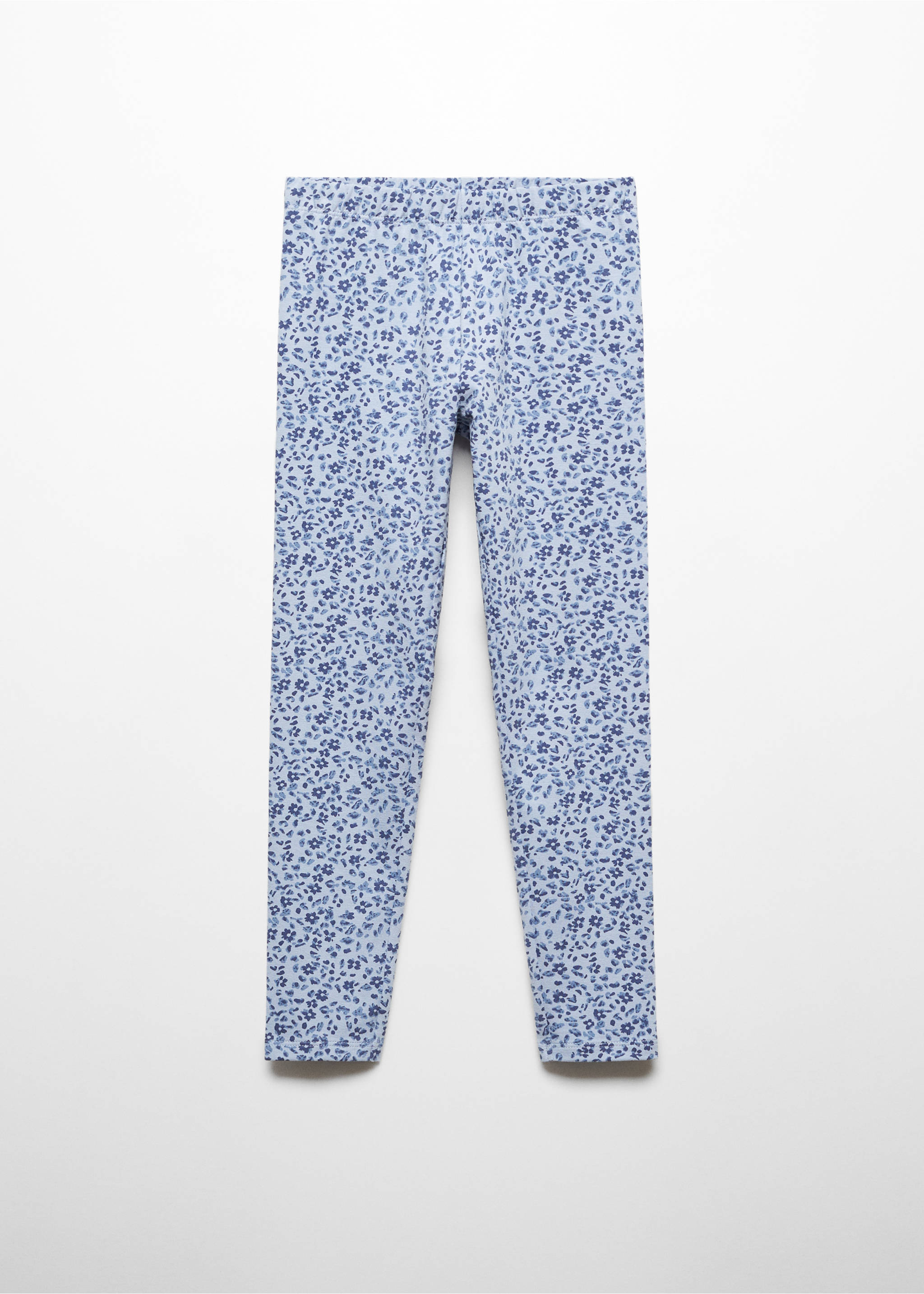 Printed cotton leggings - Article without model, Sky Blue. Ref: 67190653-00.