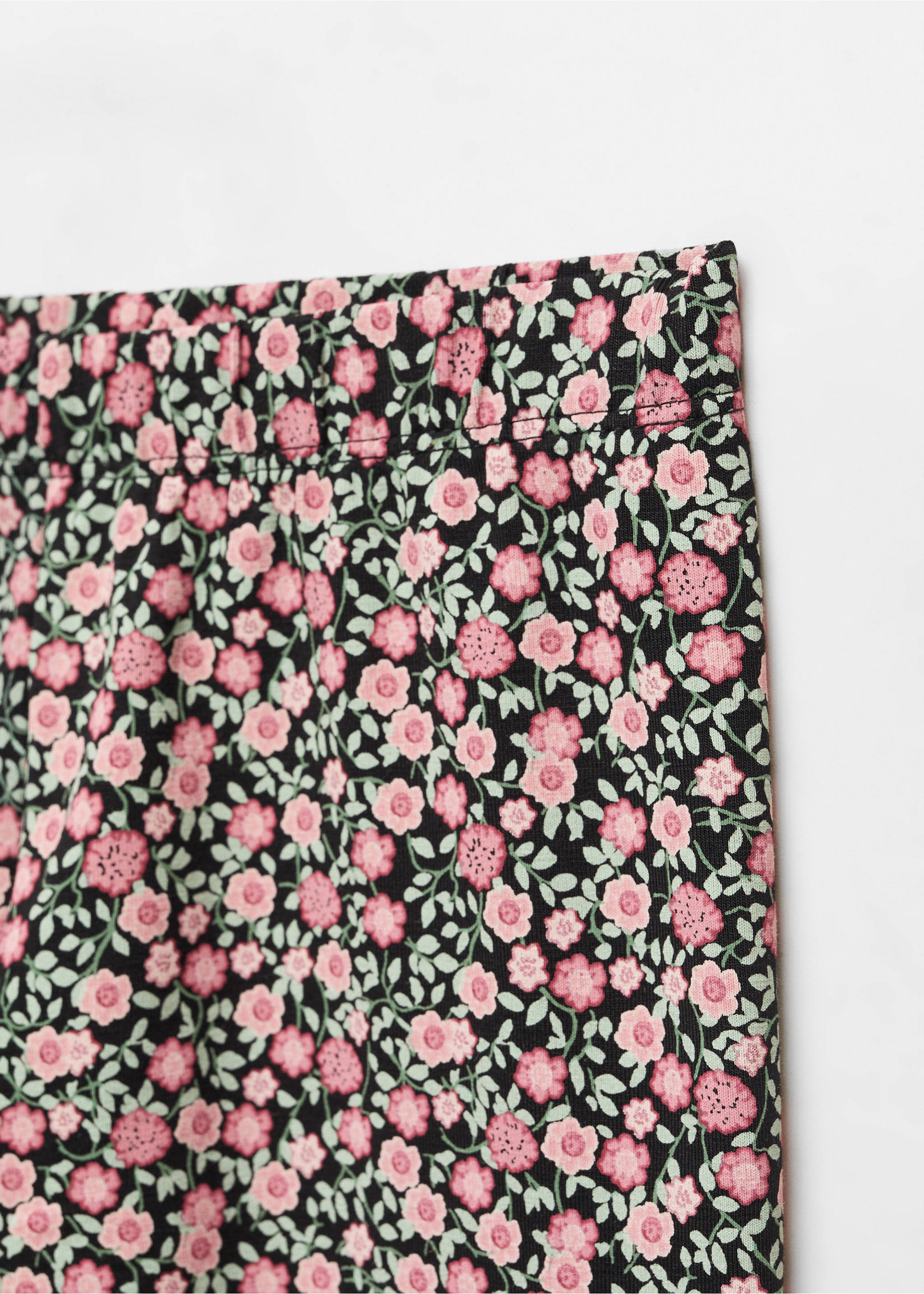 Printed cotton leggings - Details of the article 8, Purple. Ref: 67190653-00.