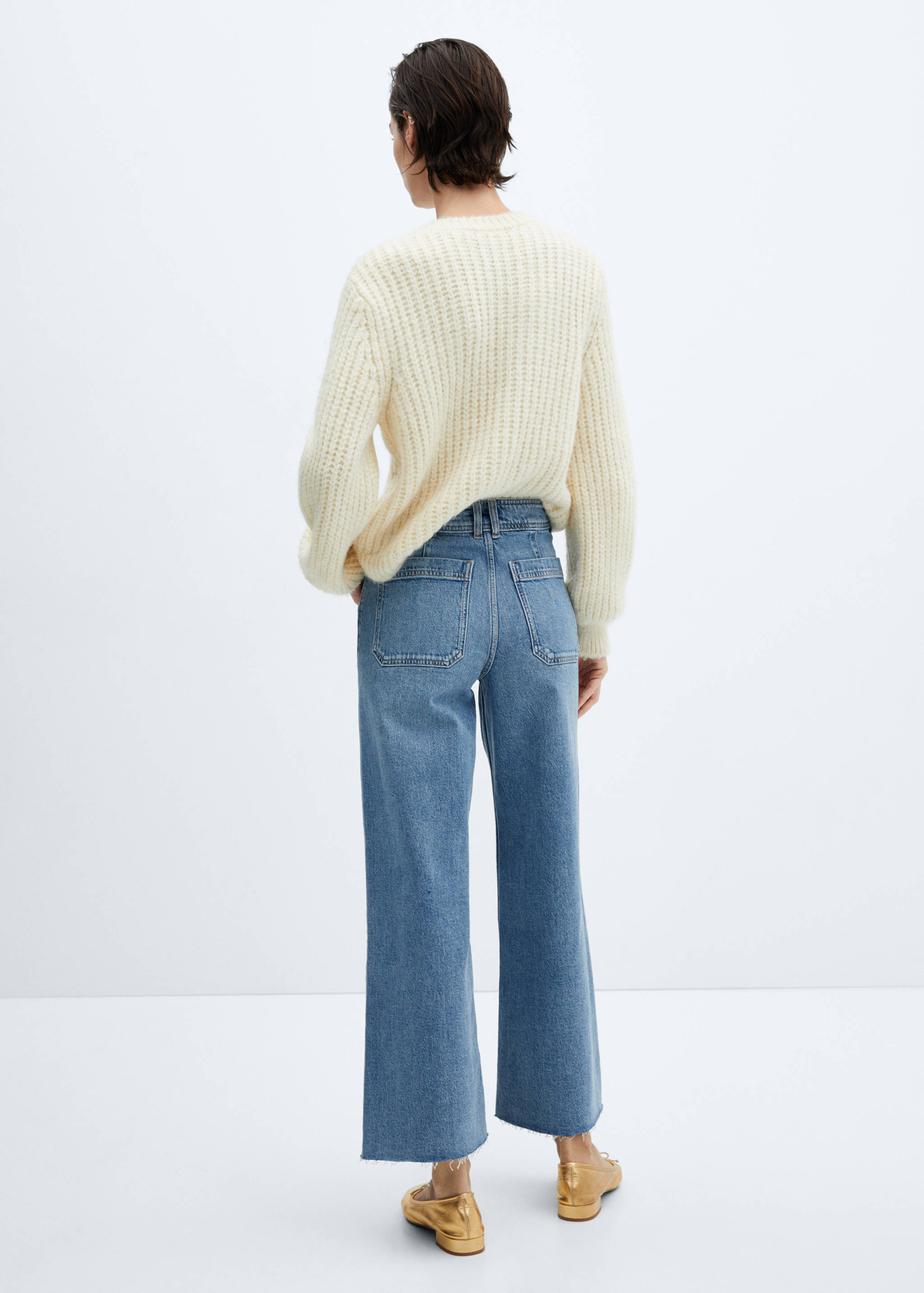 Jean style jupe-culotte Catherin taille haute - Verso de l’article